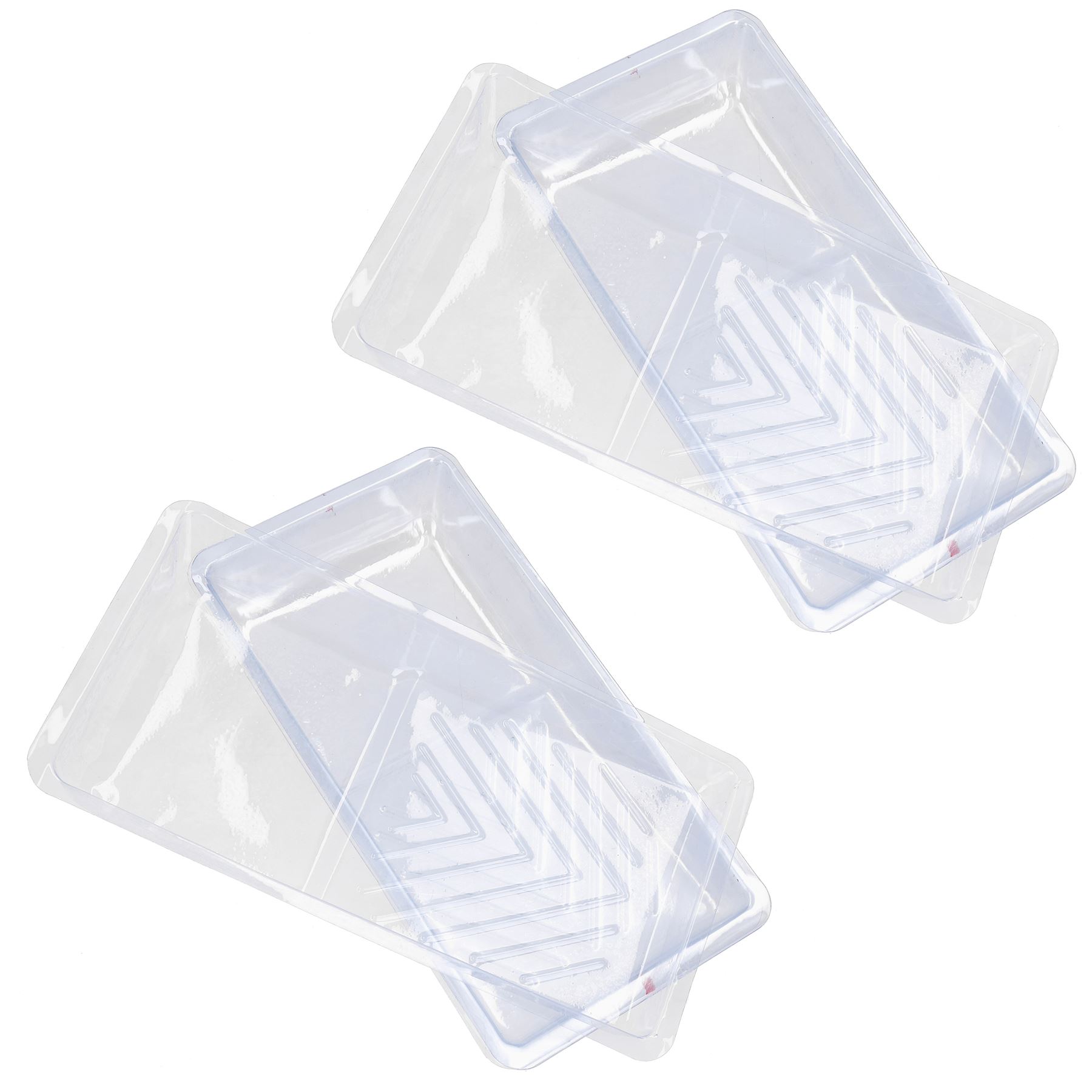 Forros de bandeja de rodillos desechables transparentes para bandejas de rodillos de 100 mm/4” - Imagen 6 de 9