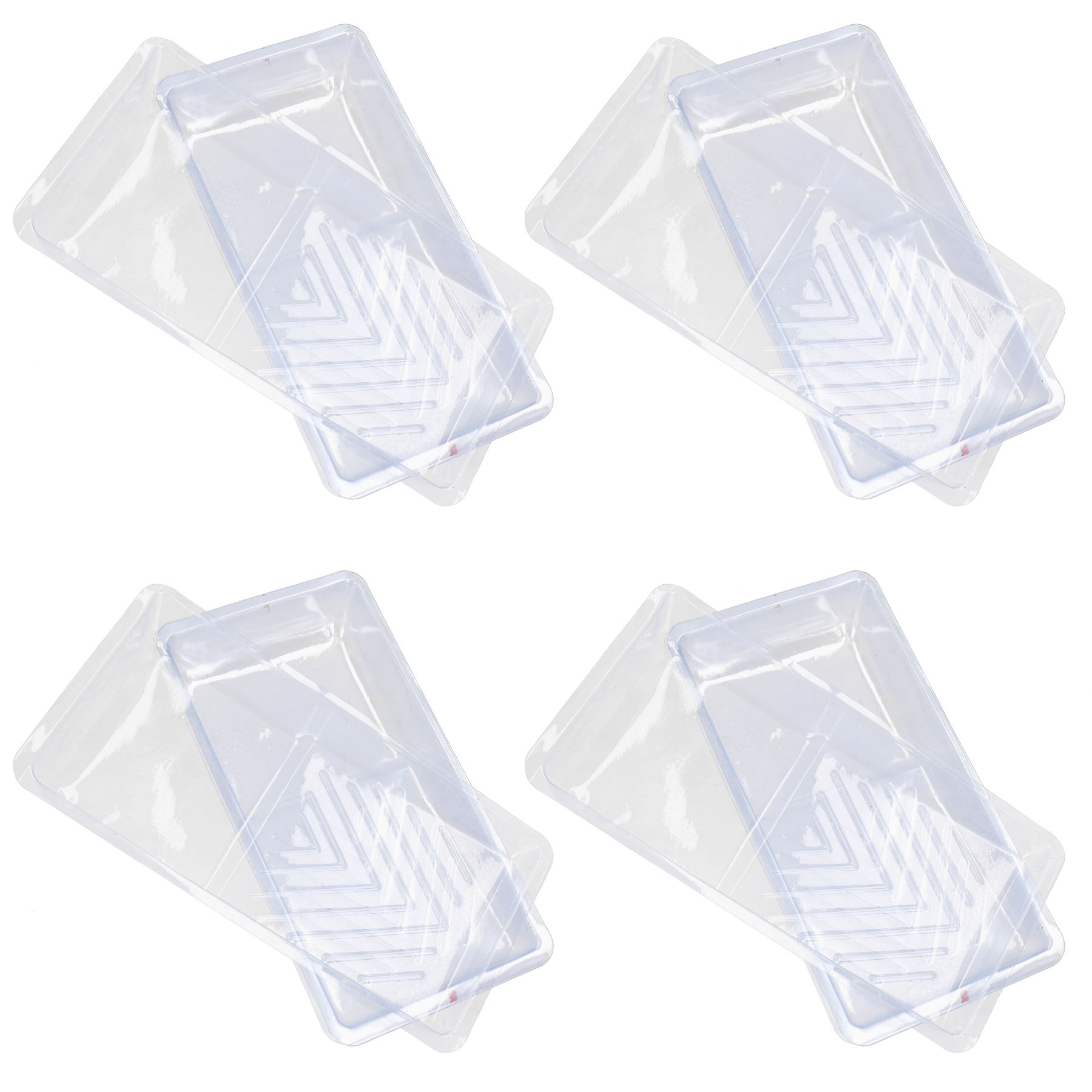 Forros de bandeja de rodillos desechables transparentes para bandejas de rodillos de 100 mm/4” - Imagen 8 de 9