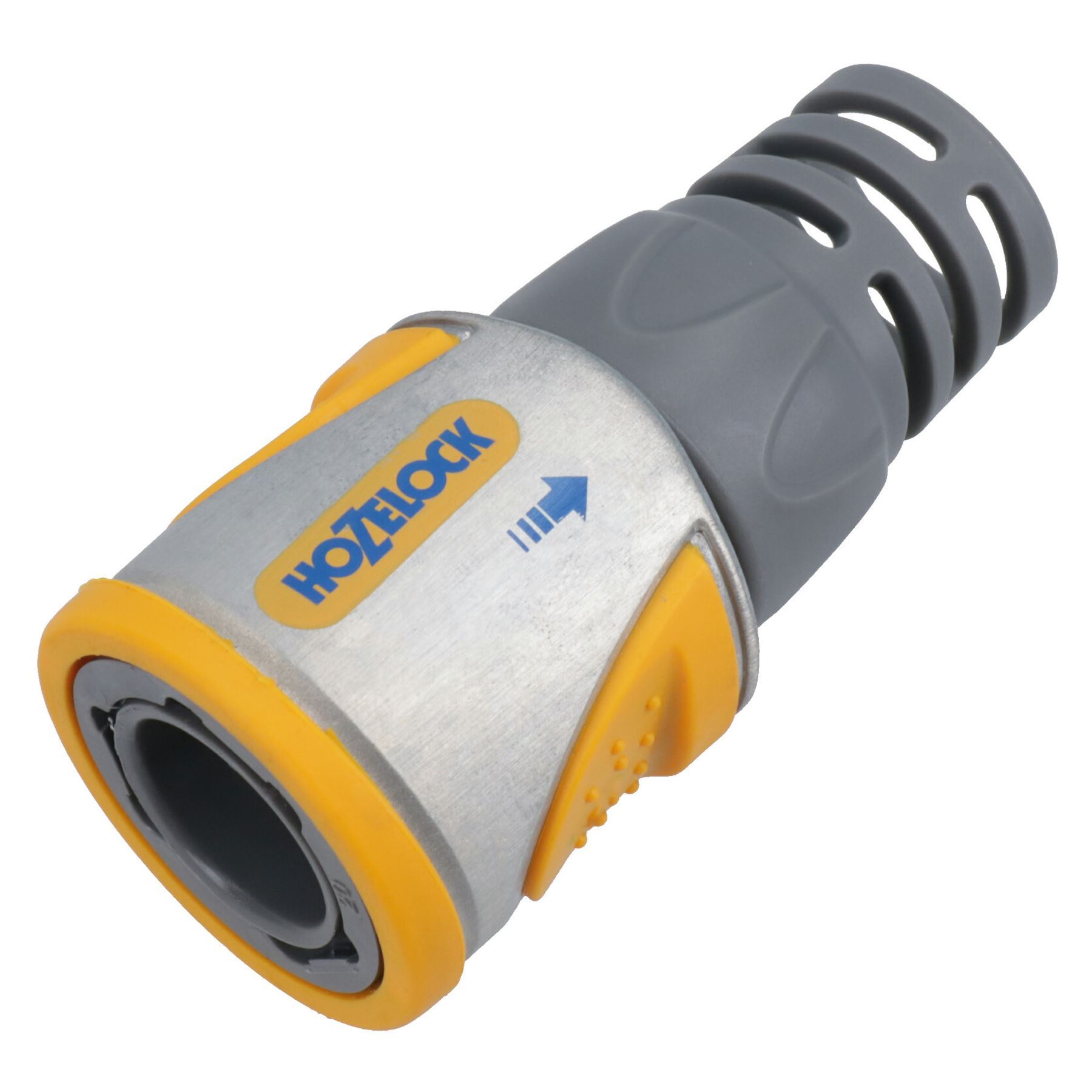 Conector de extremo de tubo de manguera de metal Hozelock montaje de liberación rápida riego profesional - Imagen 9 de 28
