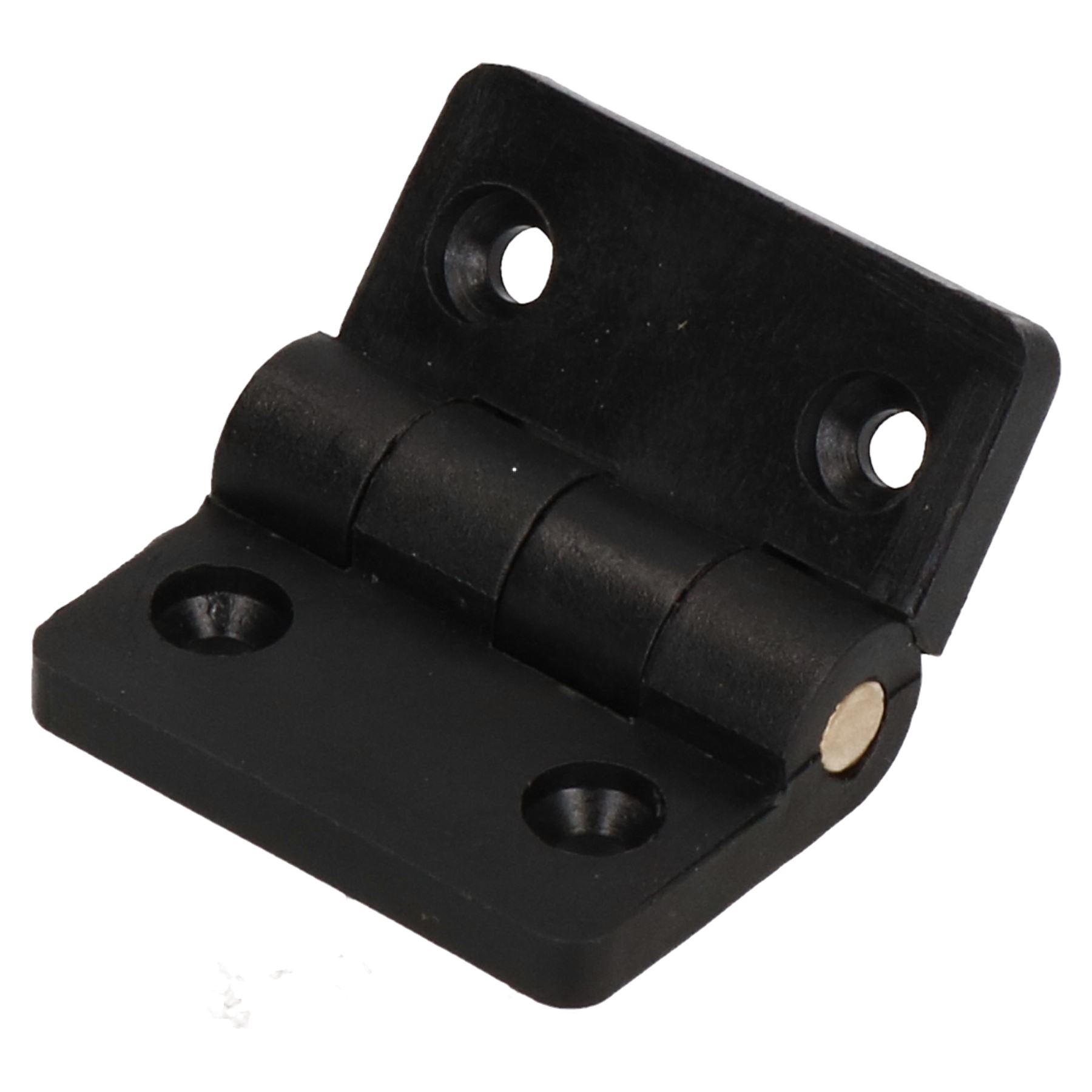 Black Reinforced Nylon Plastic Hinge 40x48mm Italian Made Industrial Quality - Picture 2 of 7