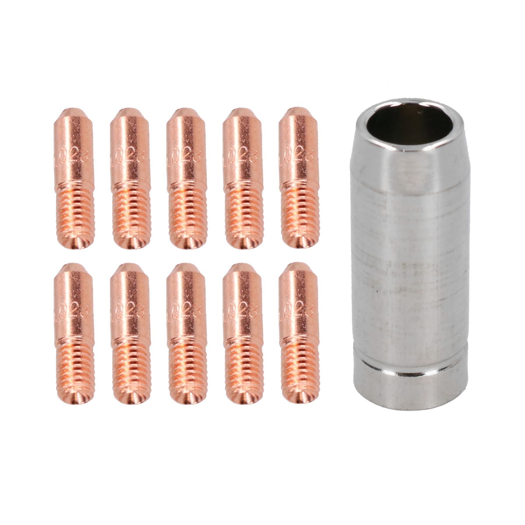0.6 - 1.0mm Mini Contact Tips & 1 Shroud Hobby Welding Torch Welder MIG Gas - Picture 11 of 15