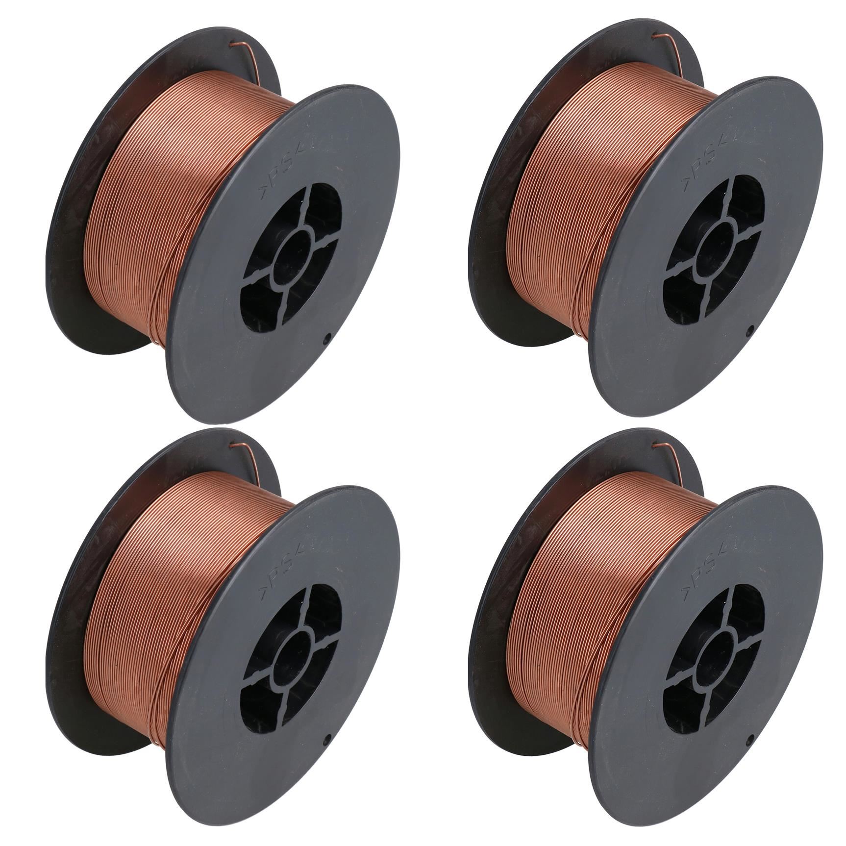Carrete de alambre de soldadura de soldador Mig de acero dulce de 0,6 mm gas argón CO2 1,0 kg - Imagen 10 de 12