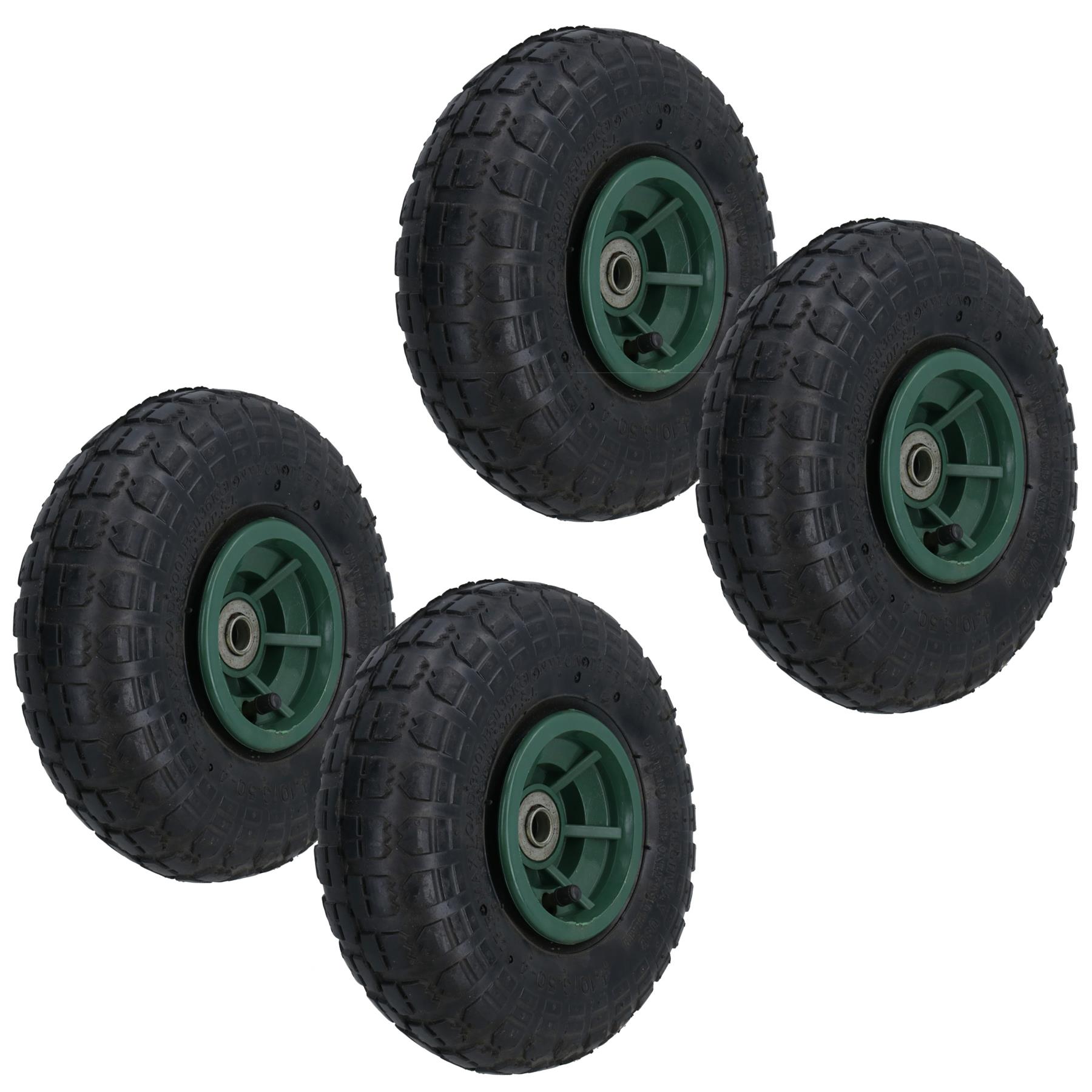 Ruota pneumatica 10 pollici per carrelli camion a sacco carriole foro 16 mm - Foto 15 di 35