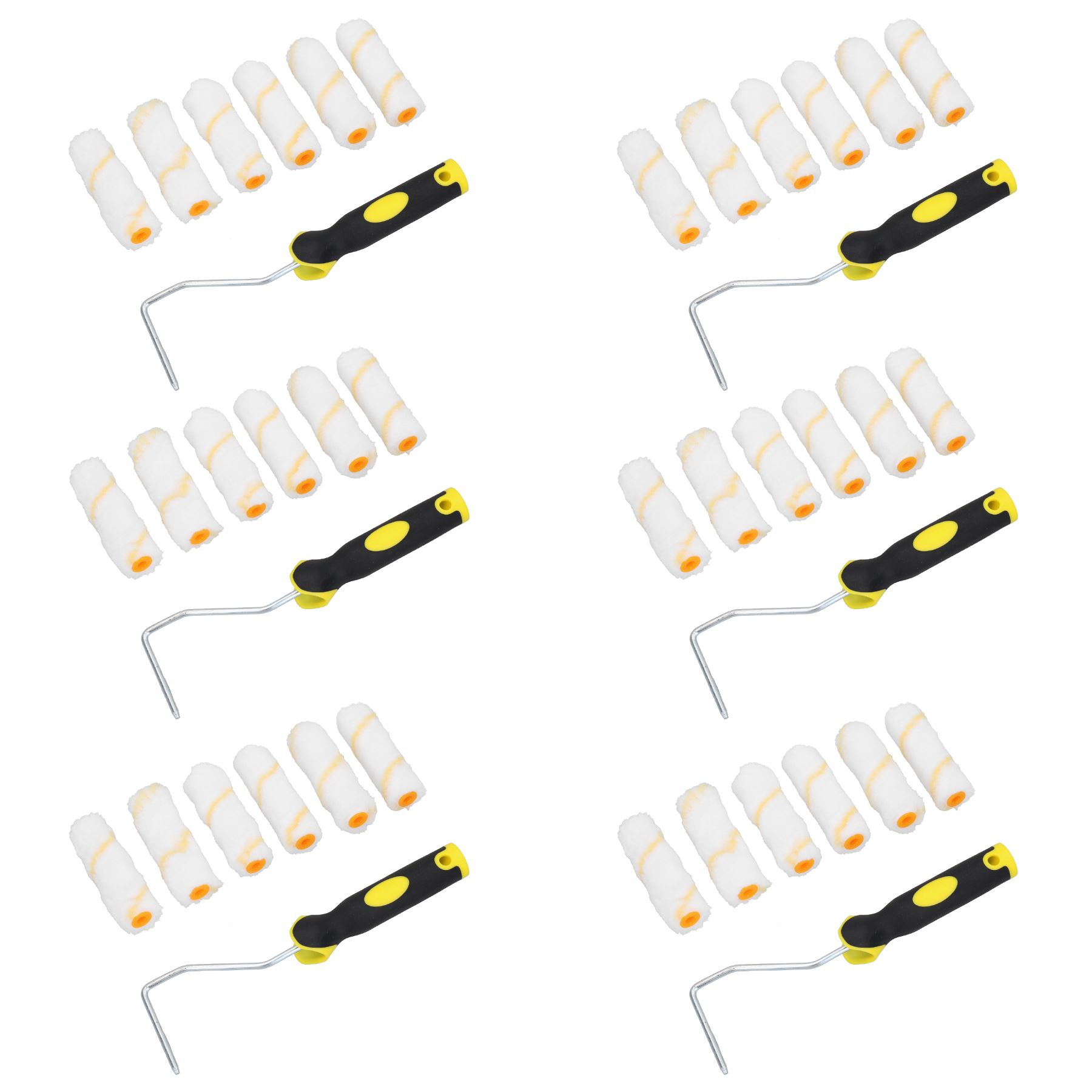4” Mini Roller And Sleeves Set For Gloss Emulsion Paints Painting Decorating - Picture 10 of 10
