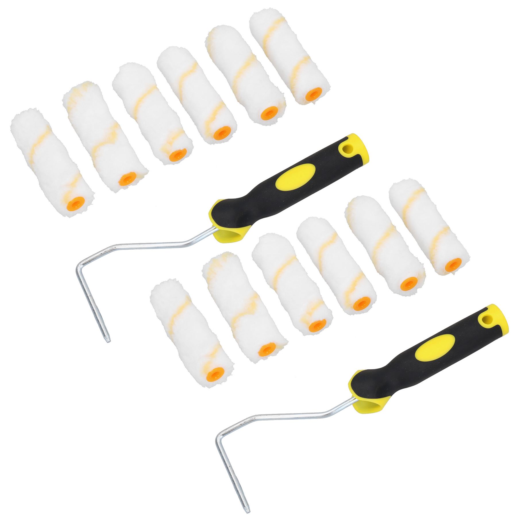 4” Mini Roller And Sleeves Set For Gloss Emulsion Paints Painting Decorating - Picture 6 of 10