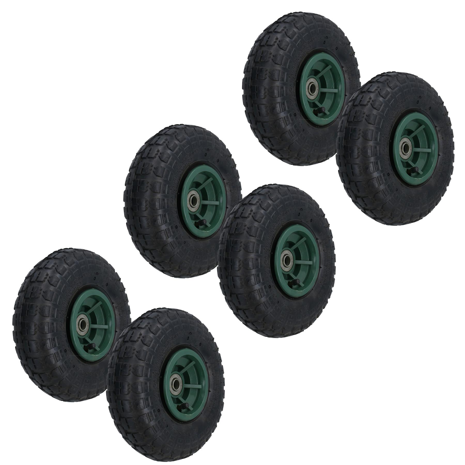 Ruota pneumatica 10 pollici per carrelli camion a sacco carriole foro 16 mm - Foto 22 di 35