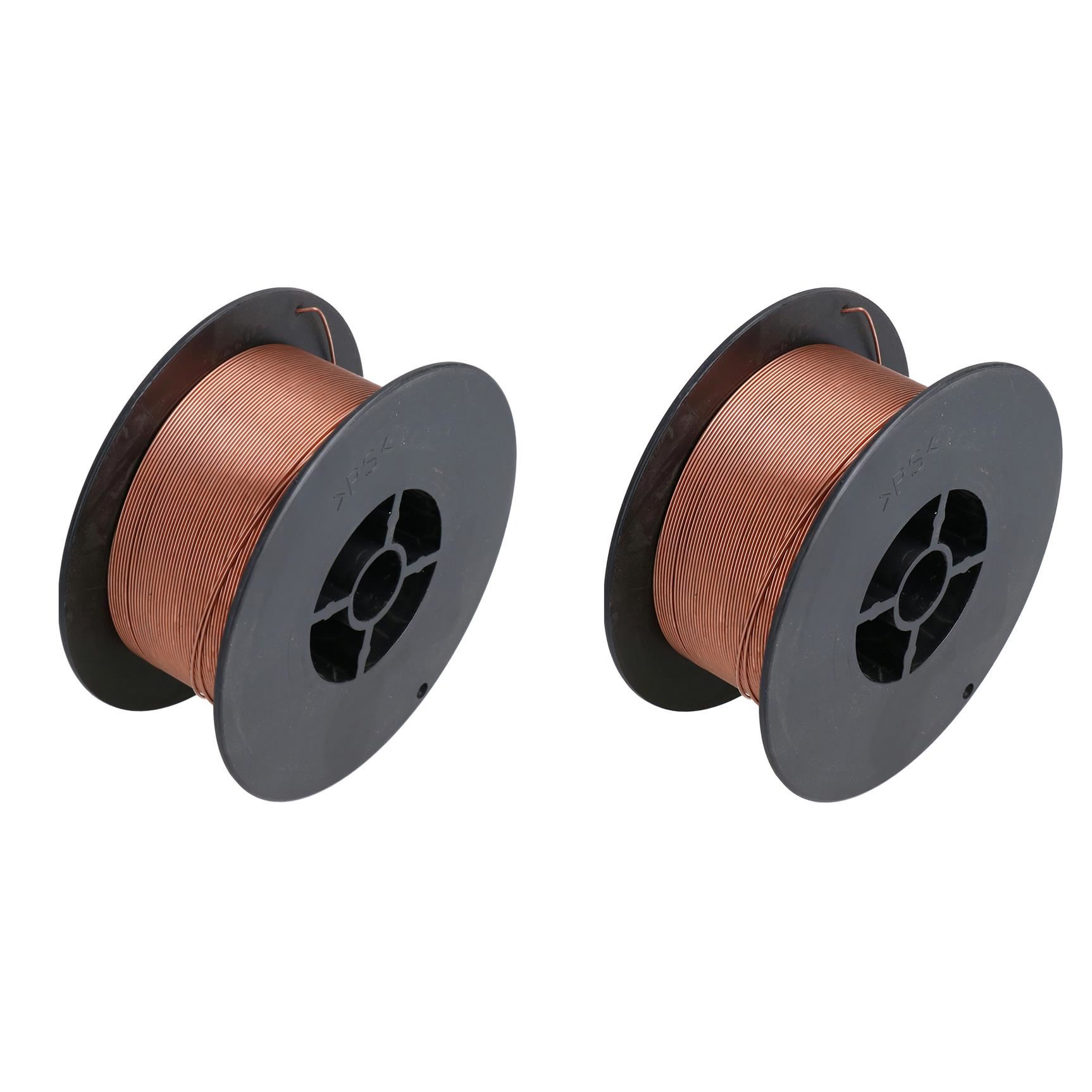 Carrete de alambre de soldadura de soldador Mig de acero dulce de 0,6 mm gas argón CO2 1,0 kg - Imagen 4 de 12