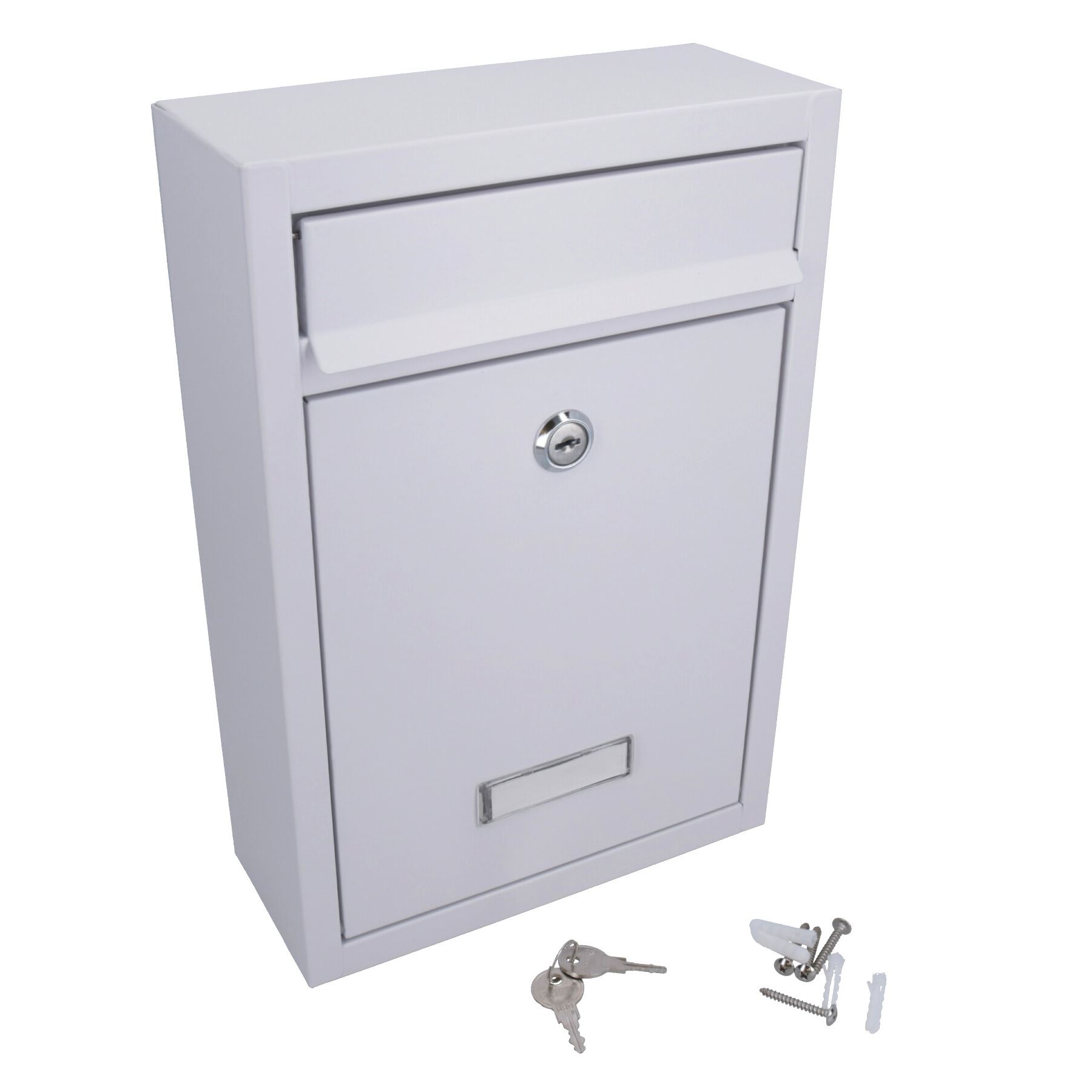 Modern Style Letter Post Mail Box Metal Wall Door Gate House Lockable Garden - Picture 13 of 18