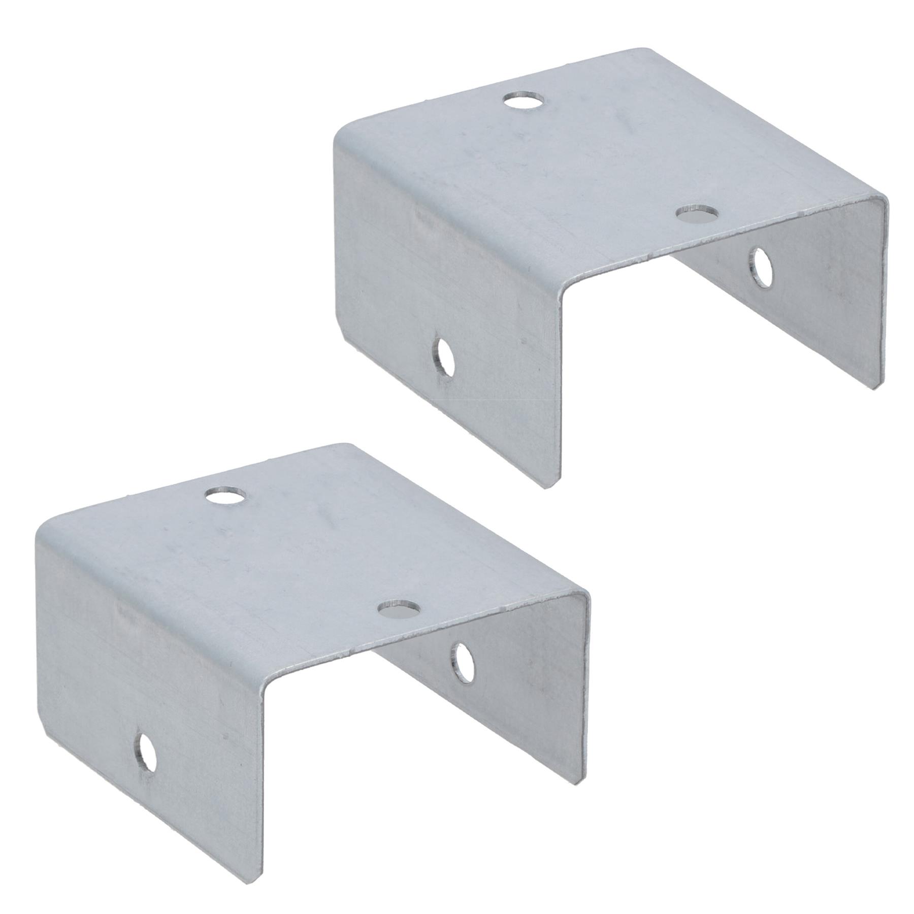 Clip de panel de valla 44 mm o 50 mm soporte de acero galvanizado soporte poste de enrejado - Imagen 8 de 52