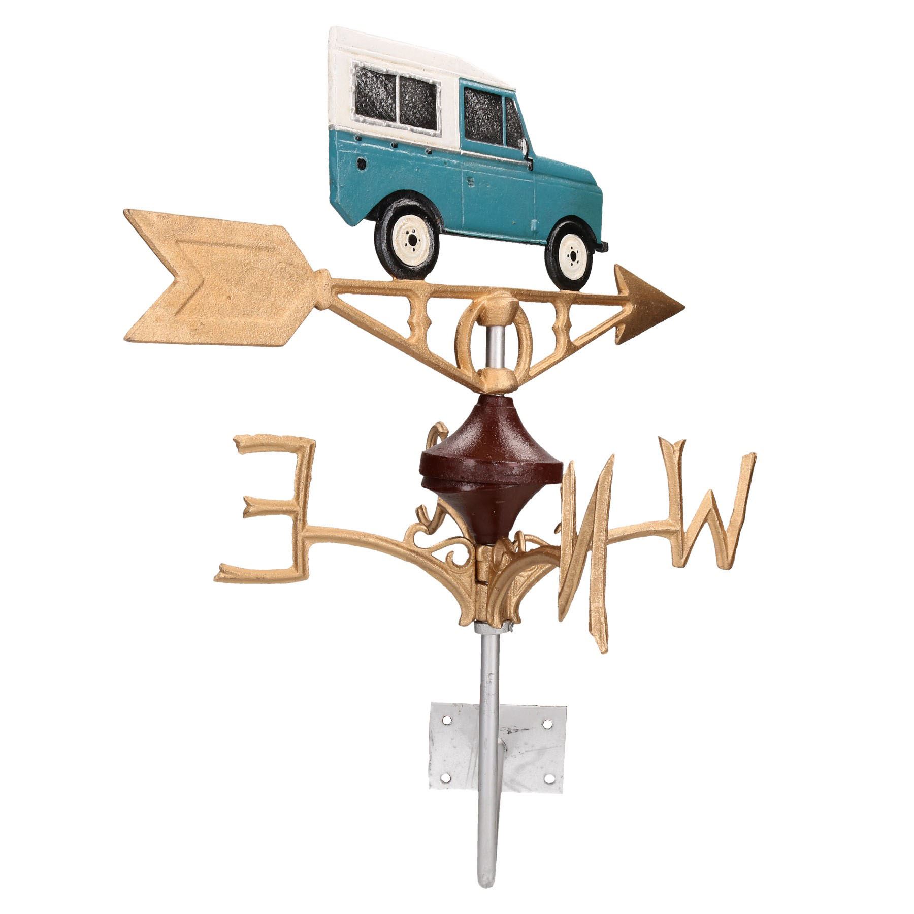 AB Tools Landrover Defender Weather Vane Vain Wall Mount Gold House Roof Cast Iron AB Tools Landrover Defender Weather Vane Vain Wall Mount Gold House Roof Cast Iron