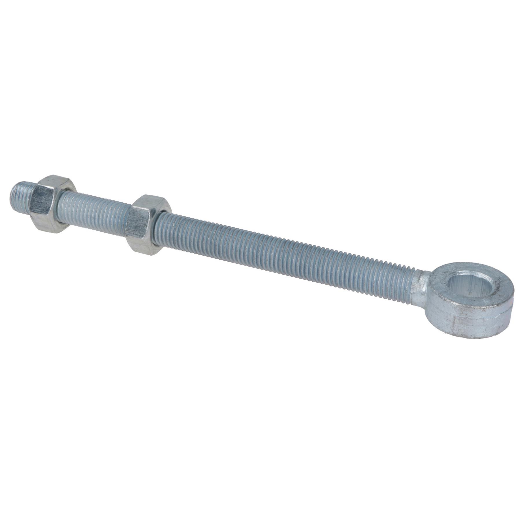Swing Gate Long Eye Bolts Hinge + Nuts Adjustable Zinc Plated 12mm – 24mm - Picture 28 of 66