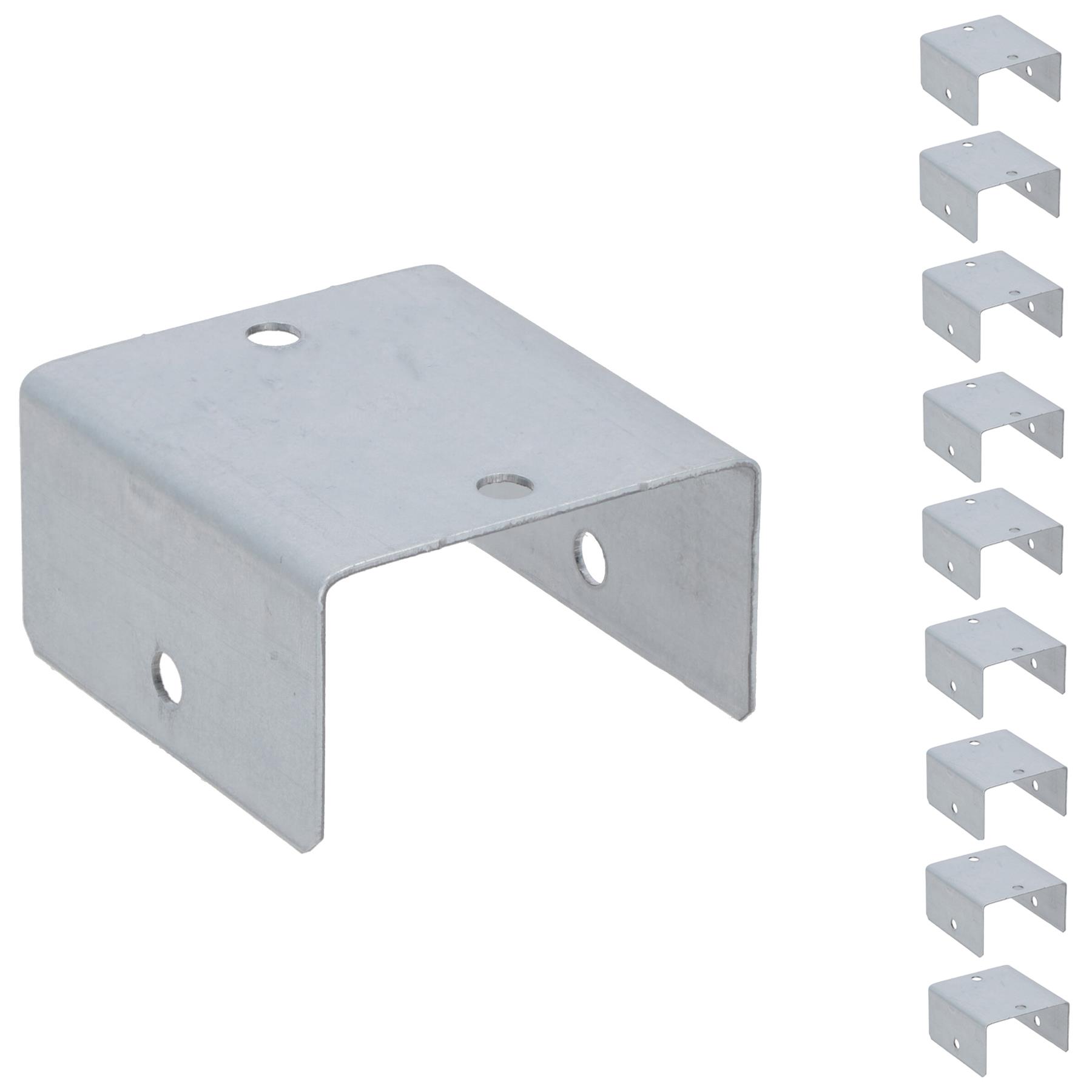 Clip de panel de valla 44 mm o 50 mm soporte de acero galvanizado soporte poste de enrejado - Imagen 26 de 52