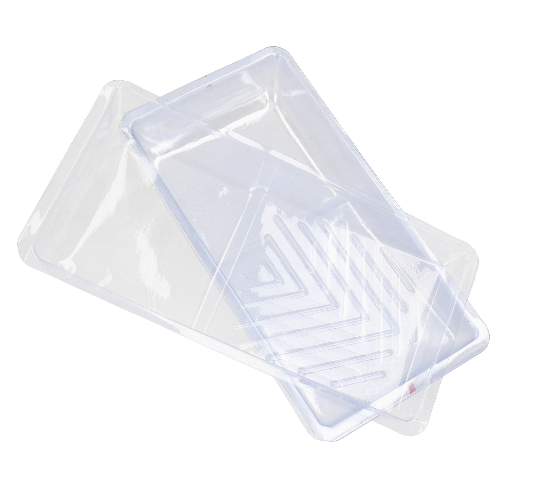 Forros de bandeja de rodillos desechables transparentes para bandejas de rodillos de 100 mm/4” - Imagen 2 de 9