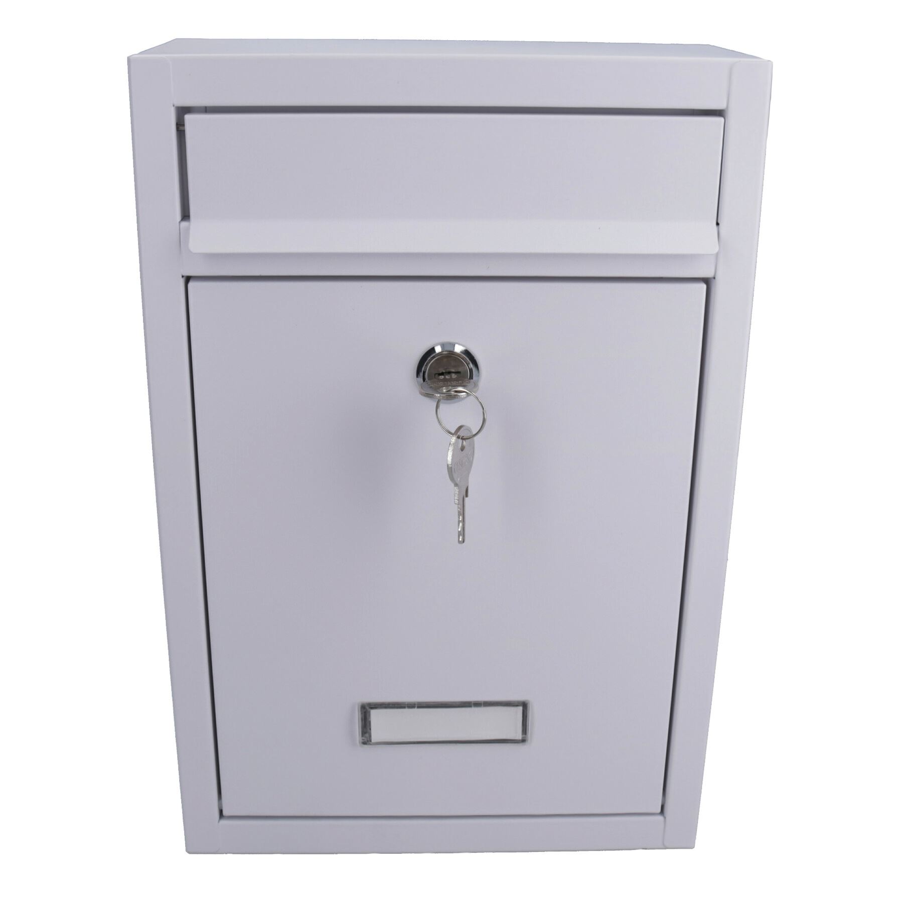 Modern Style Letter Post Mail Box Metal Wall Door Gate House Lockable Garden - Picture 15 of 18