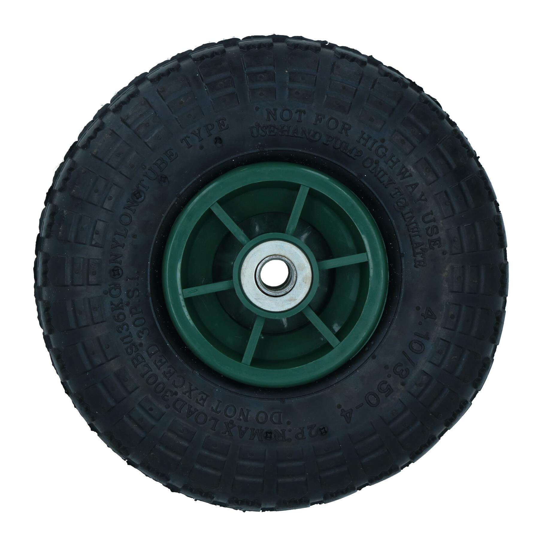 Ruota pneumatica 10 pollici per carrelli camion a sacco carriole foro 16 mm - Foto 30 di 35