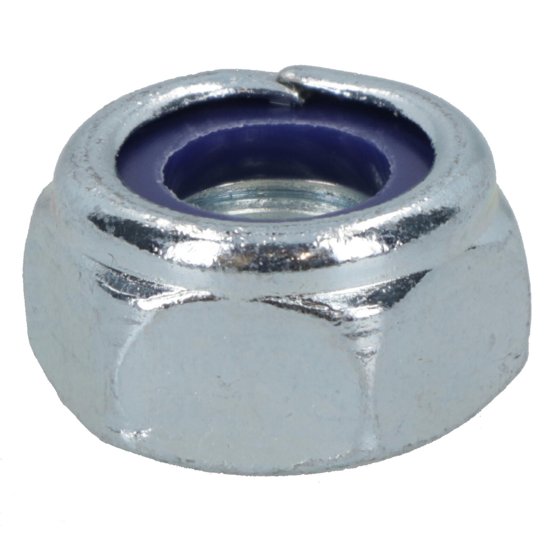 Sujetador de tuercas Nyloc M8 x 1,25 mm tuercas métricas hexagonales grado 8 galvanizado - Imagen 29 de 36