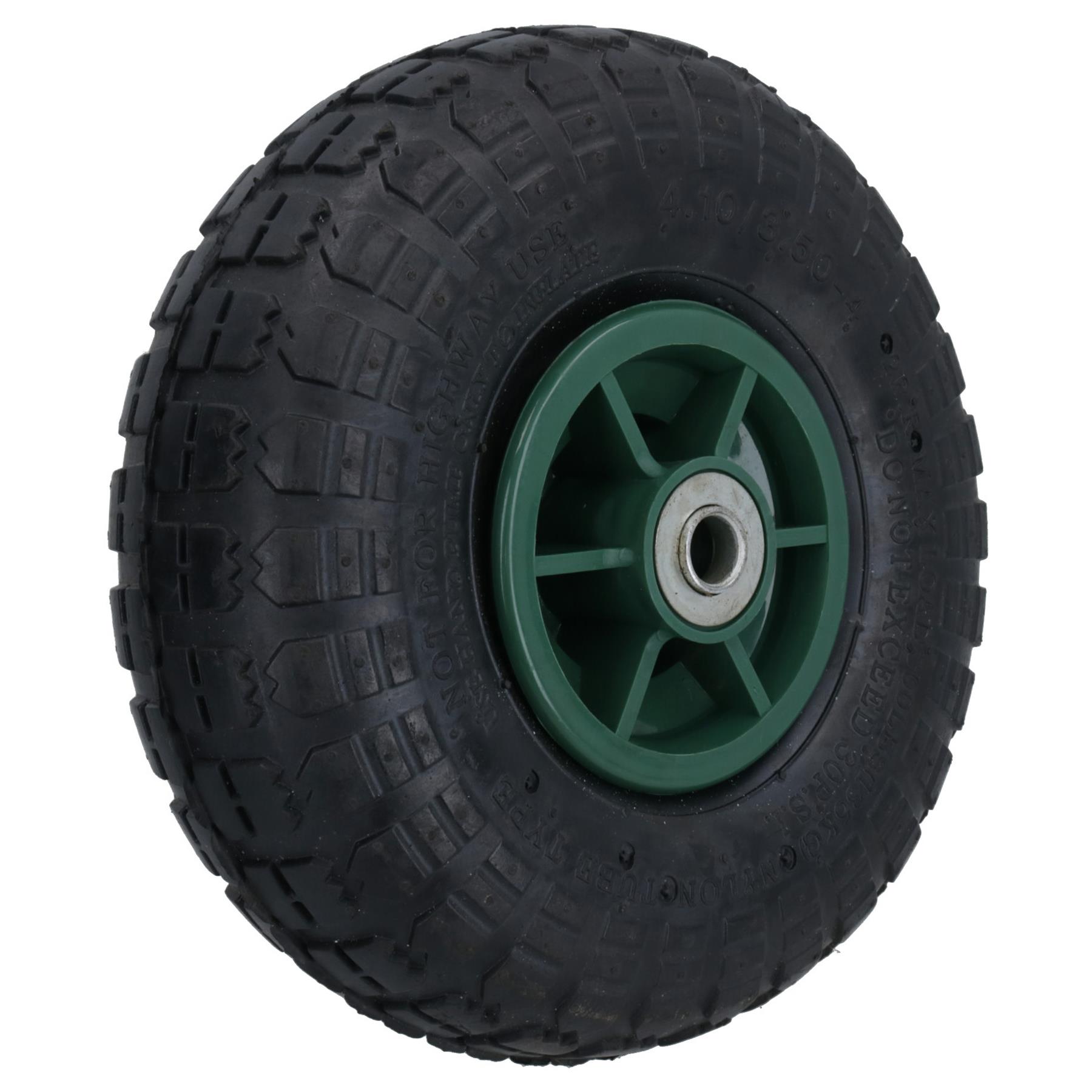 Ruota pneumatica 10 pollici per carrelli camion a sacco carriole foro 16 mm - Foto 35 di 35