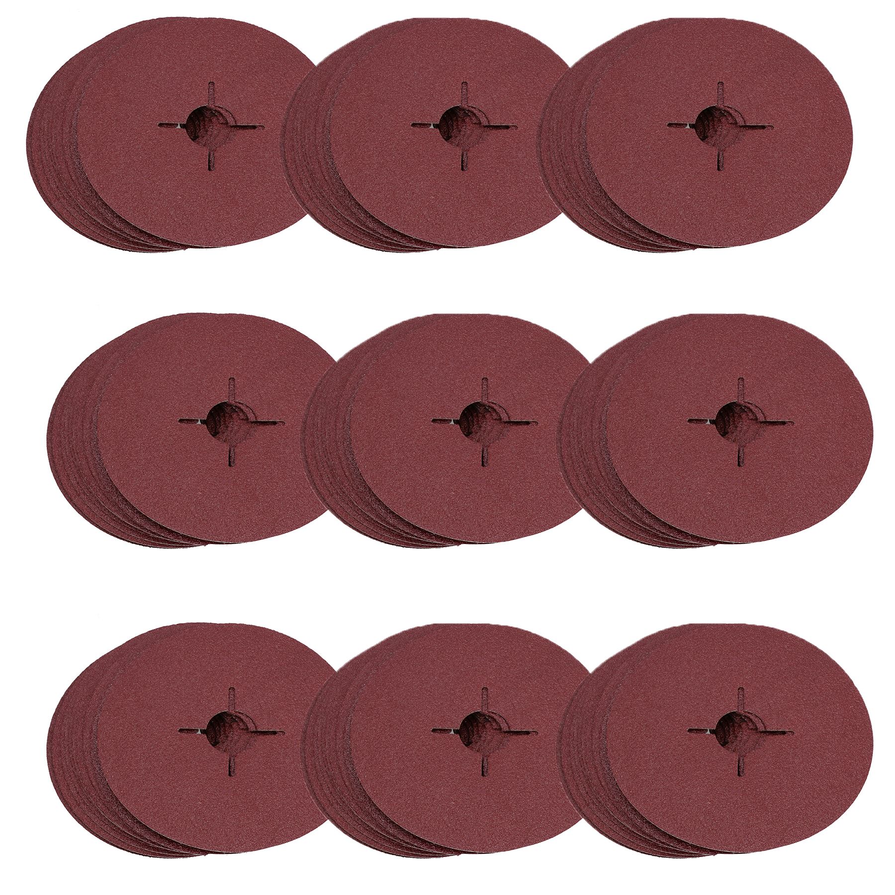 115mm Fibre Sanding Discs 60 Grit Medium Disc For 4-1/2” Backing Pad - Picture 8 of 10