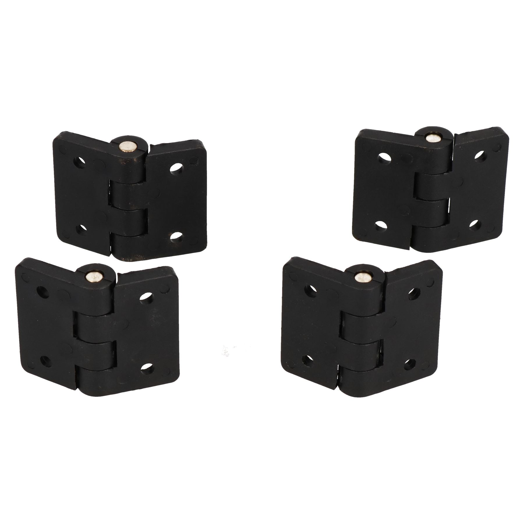 Black Reinforced Nylon Plastic Hinge 40x48mm Italian Made Industrial Quality - Picture 7 of 7