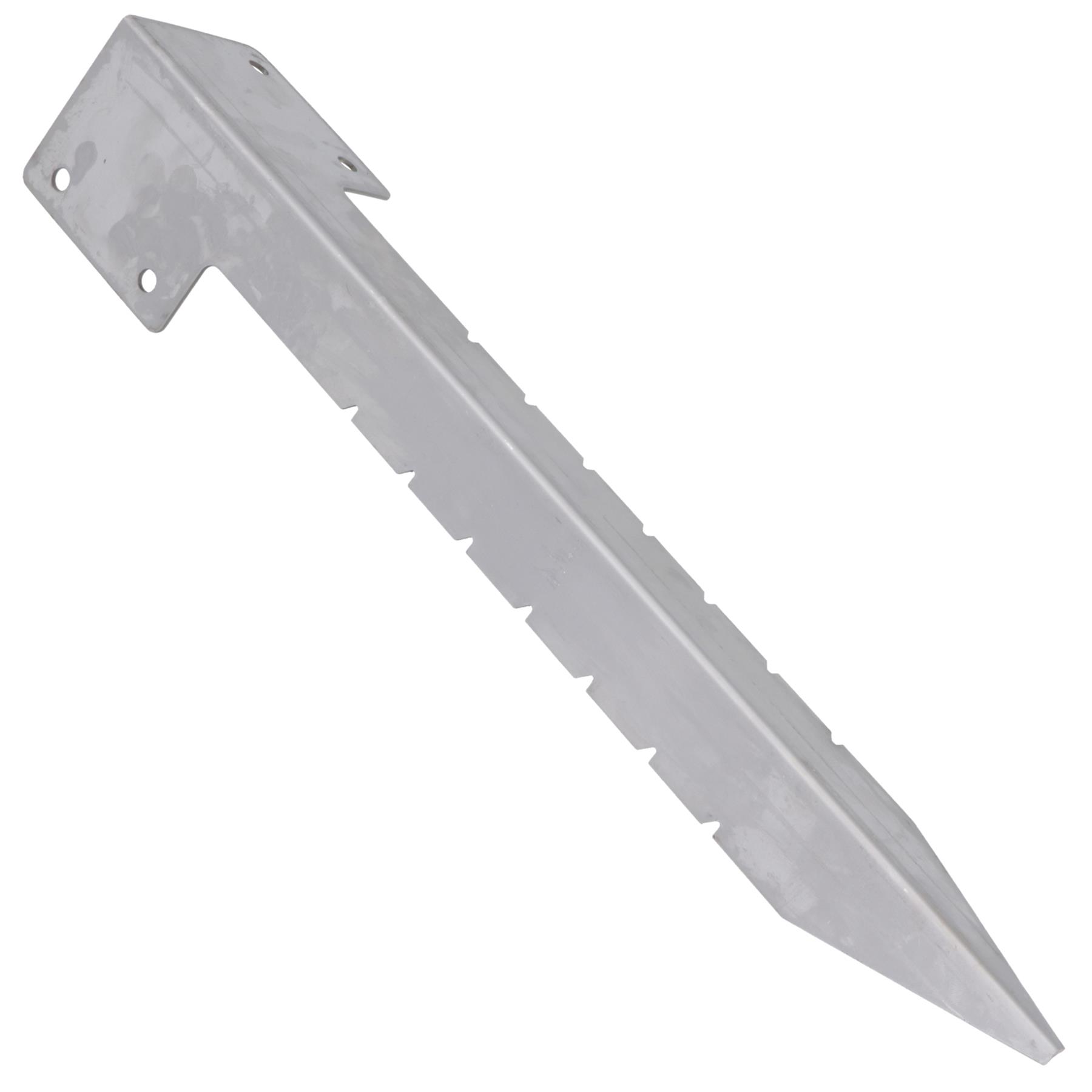 Pico de estaca de acero inoxidable con soporte de esquina individual para cama de jardín 440 mm - Imagen 27 de 51