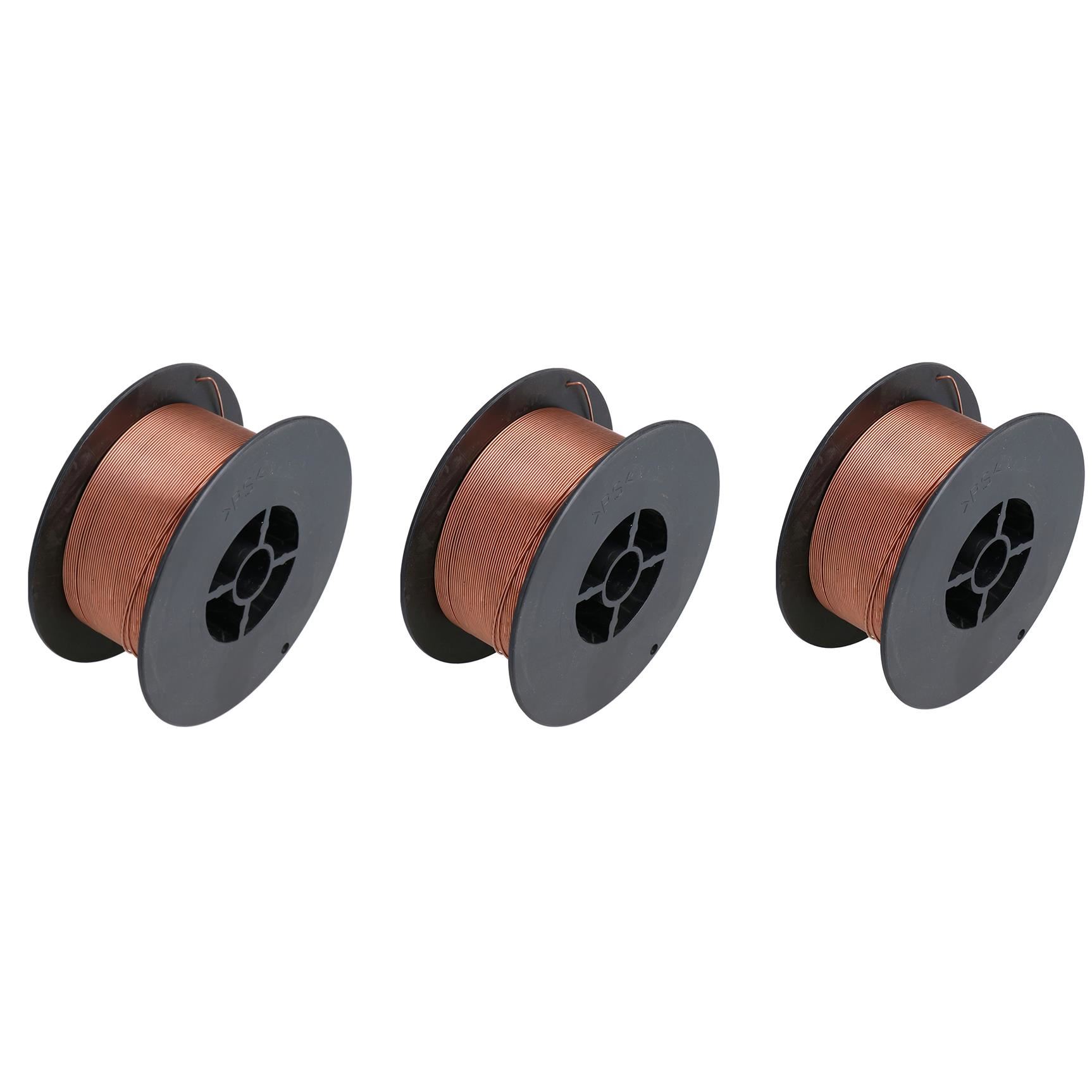 Carrete de alambre de soldadura de soldador Mig de acero dulce de 0,6 mm gas argón CO2 1,0 kg - Imagen 7 de 12