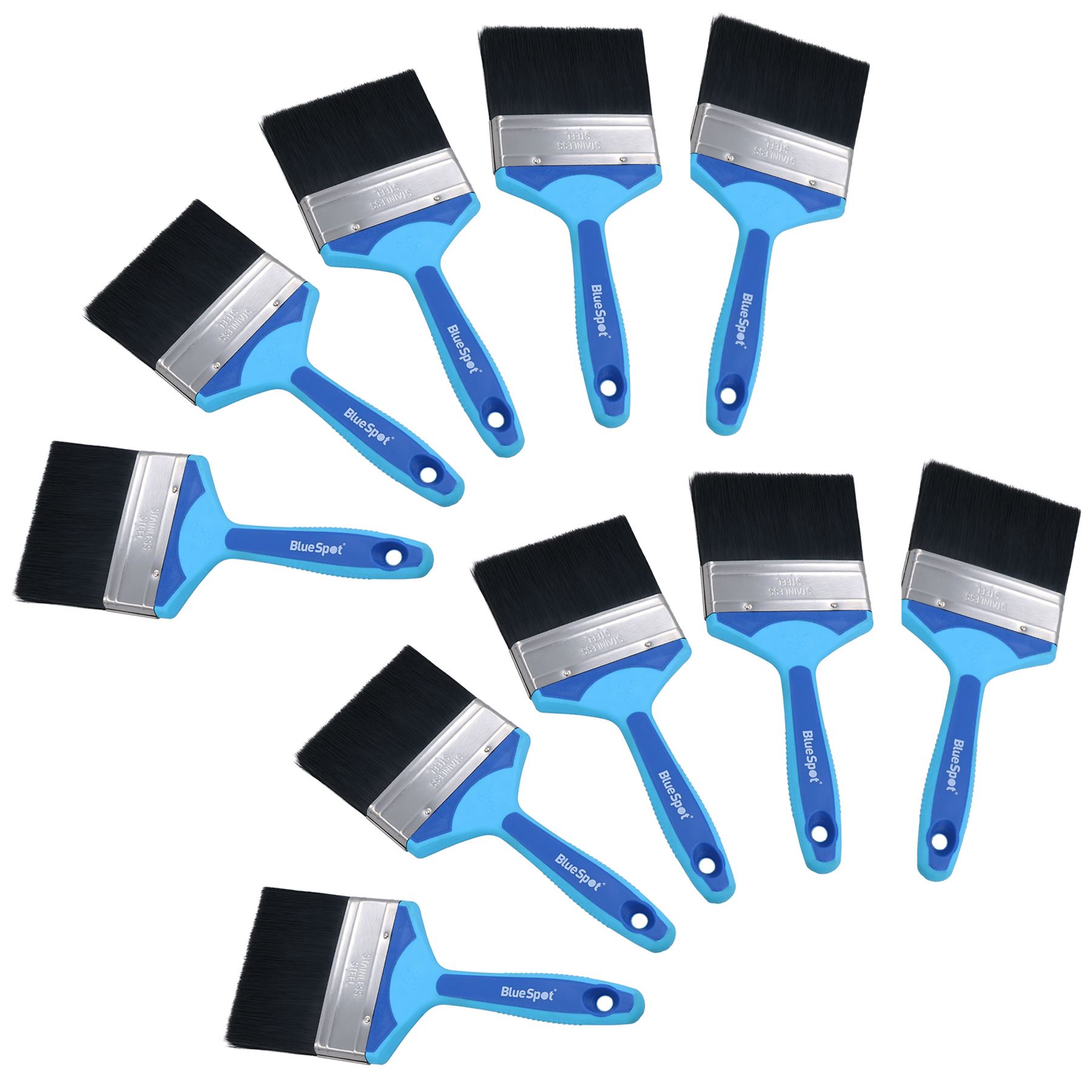 4 Zoll (100 mm) synthetischer Pinsel Malerei + Dekorpinsel Soft Grip Griff - Bild 8 von 8