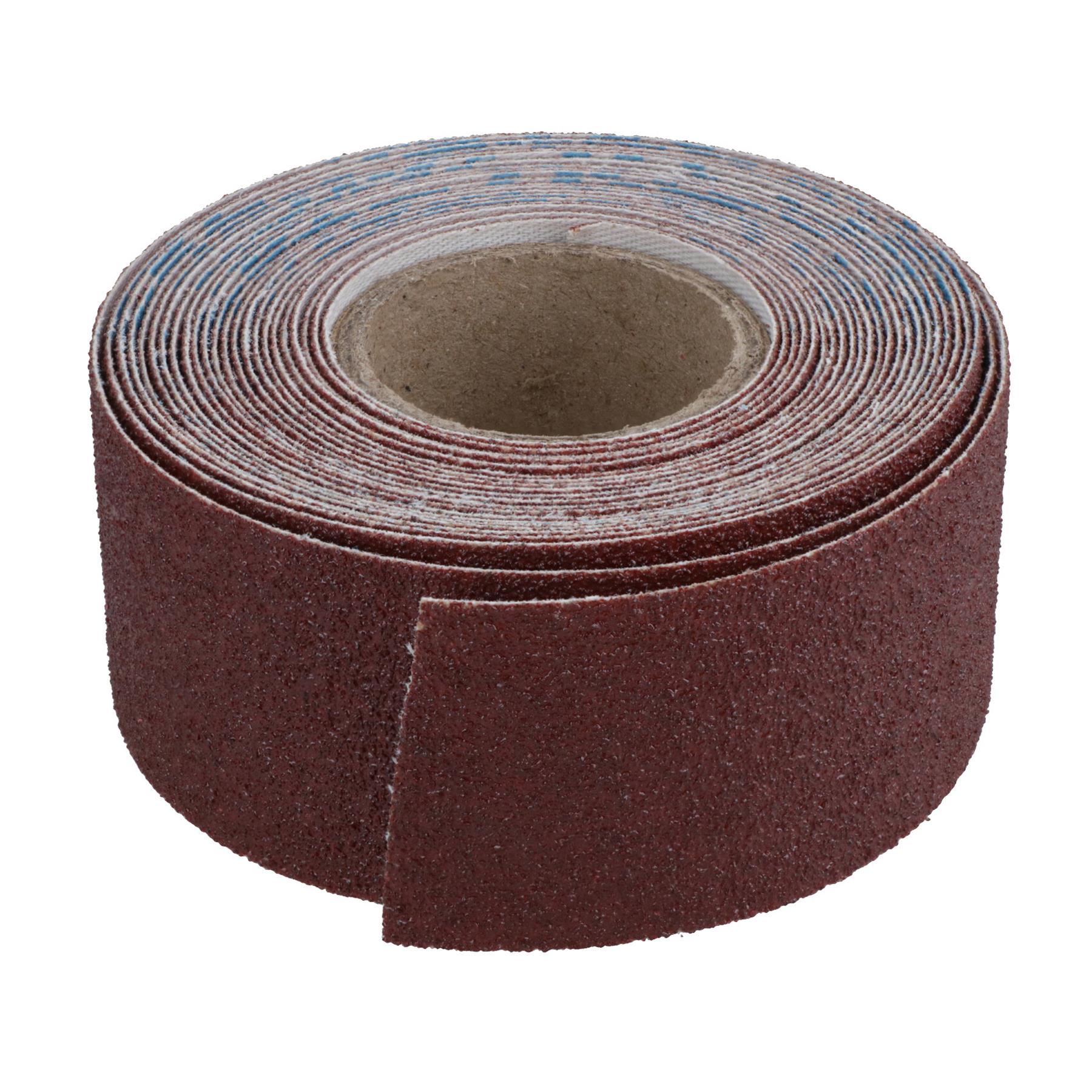 Rollo de tela de esmeril hoja de lijado abrasivo grano 80 3,8 cm x 460 cm óxido de aluminio - Imagen 4 de 21