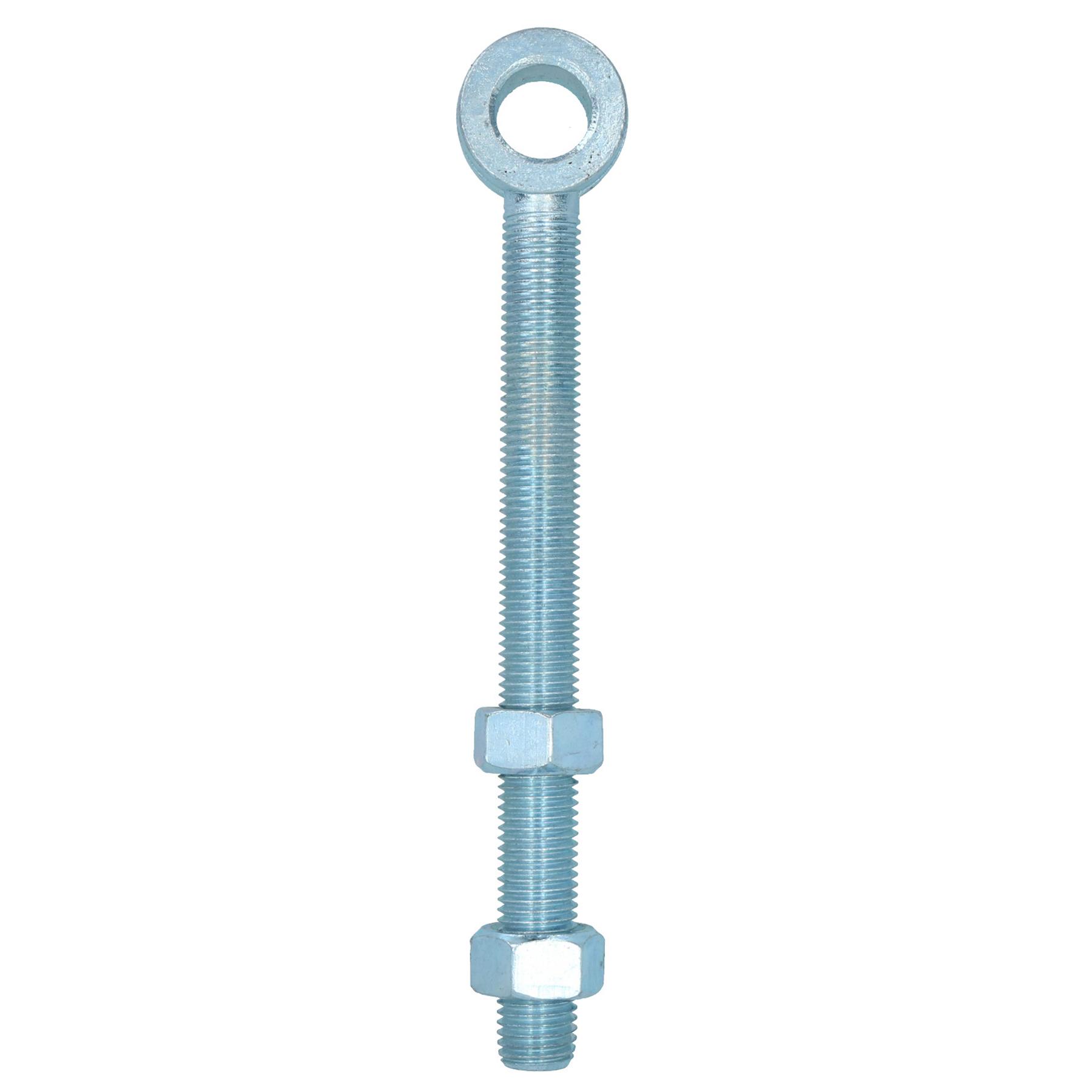 Swing Gate Long Eye Bolts Hinge + Nuts Adjustable Zinc Plated 12mm – 24mm - Picture 62 of 66