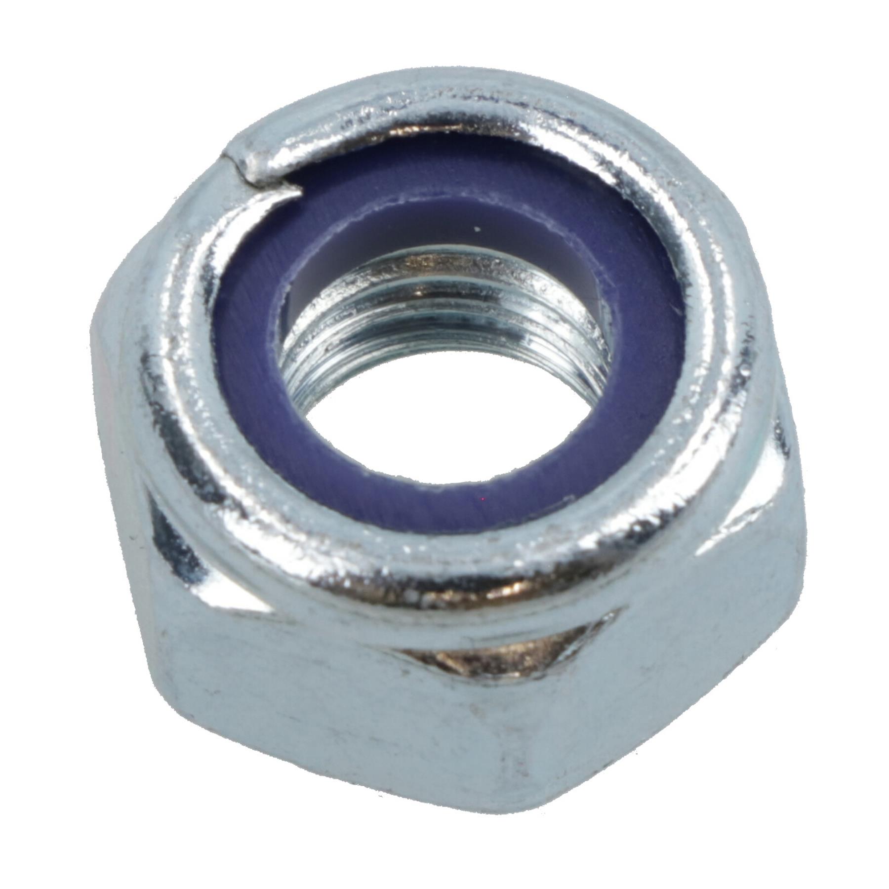 Sujetador de tuercas Nyloc M8 x 1,25 mm tuercas métricas hexagonales grado 8 galvanizado - Imagen 12 de 36