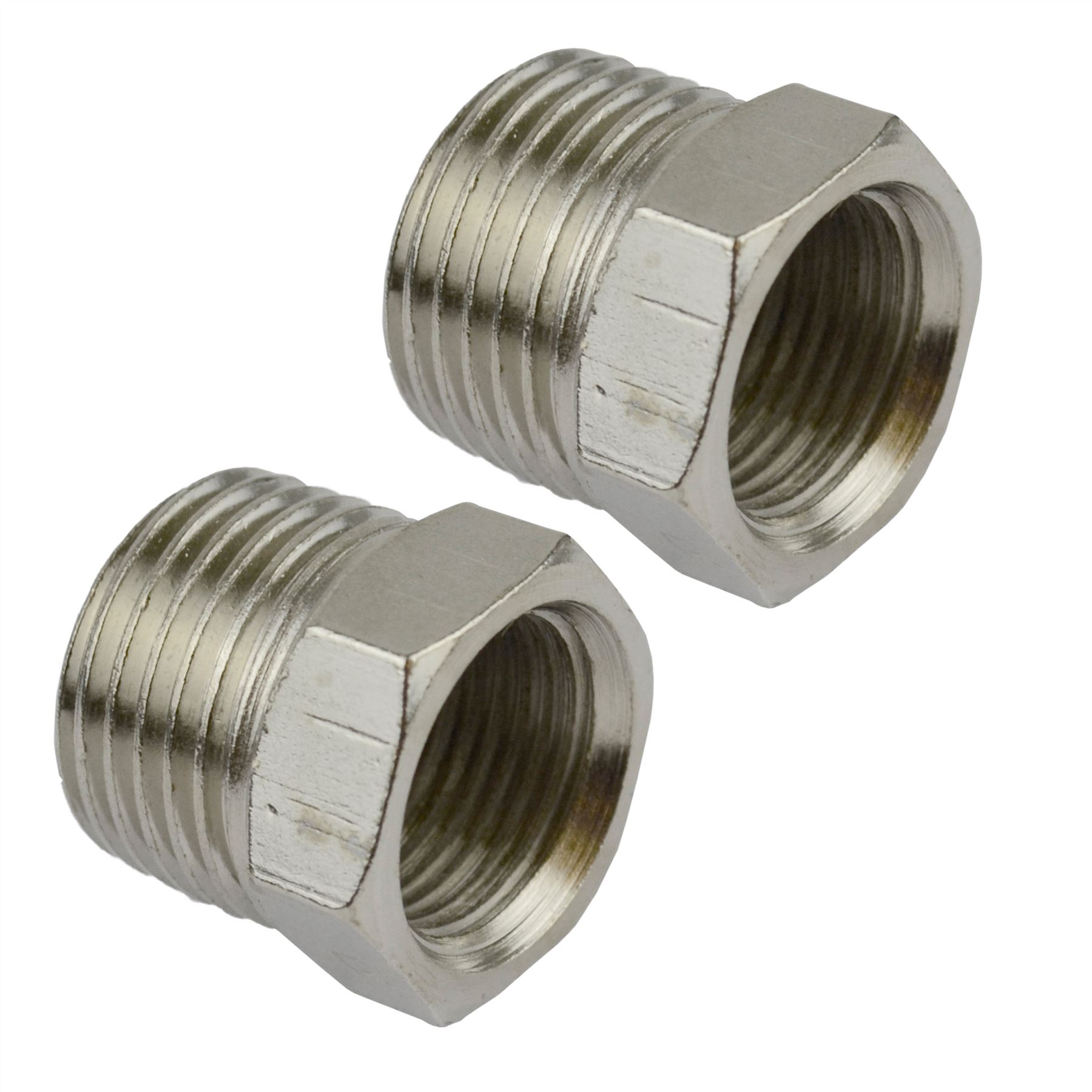 Conector de montaje adaptador de casquillo roscado de manguera de línea de aire hembra a macho BSP - Imagen 3 de 13