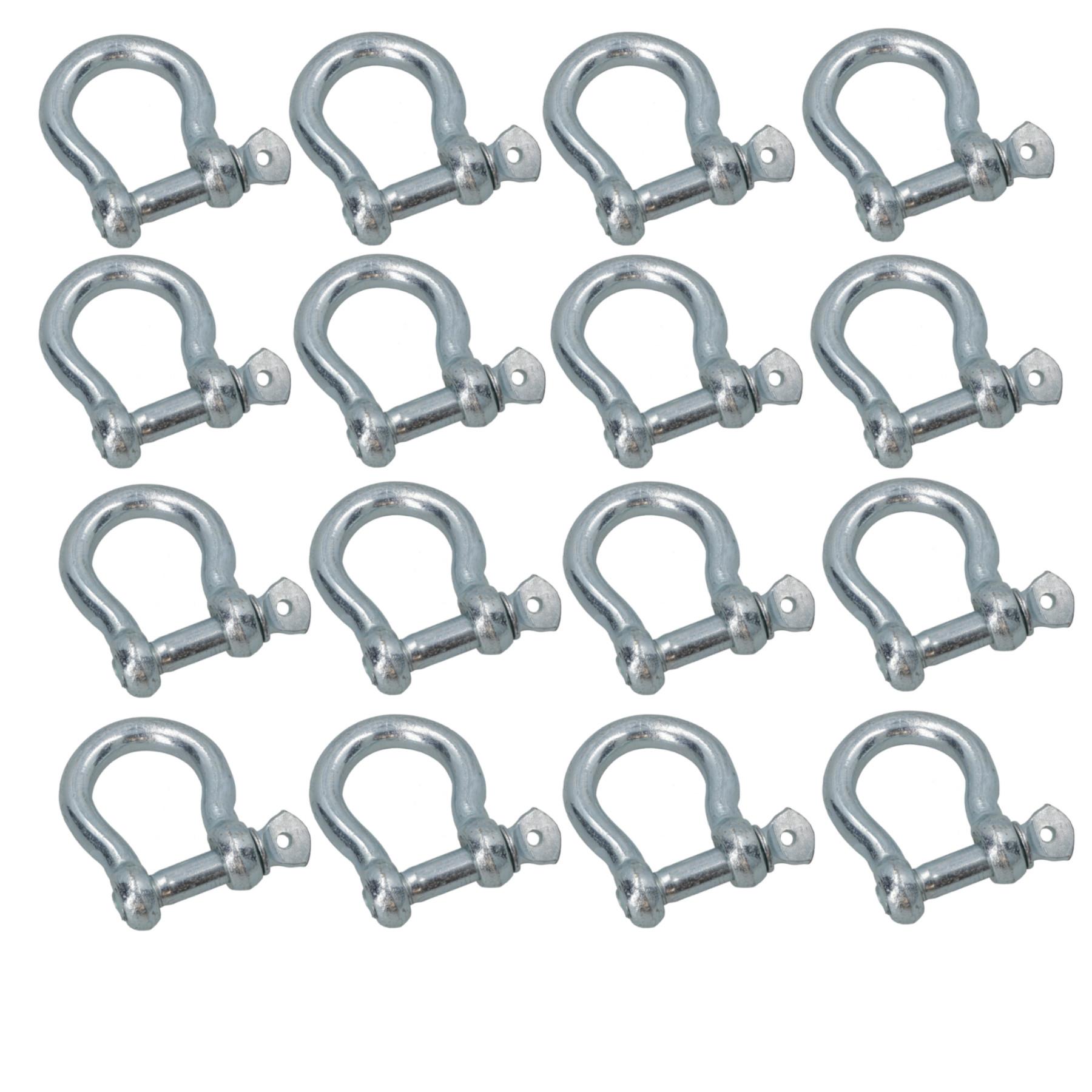 Grillete de arco galvanizado de 10 mm grillete único enlace candelabro barco yate - Imagen 29 de 42