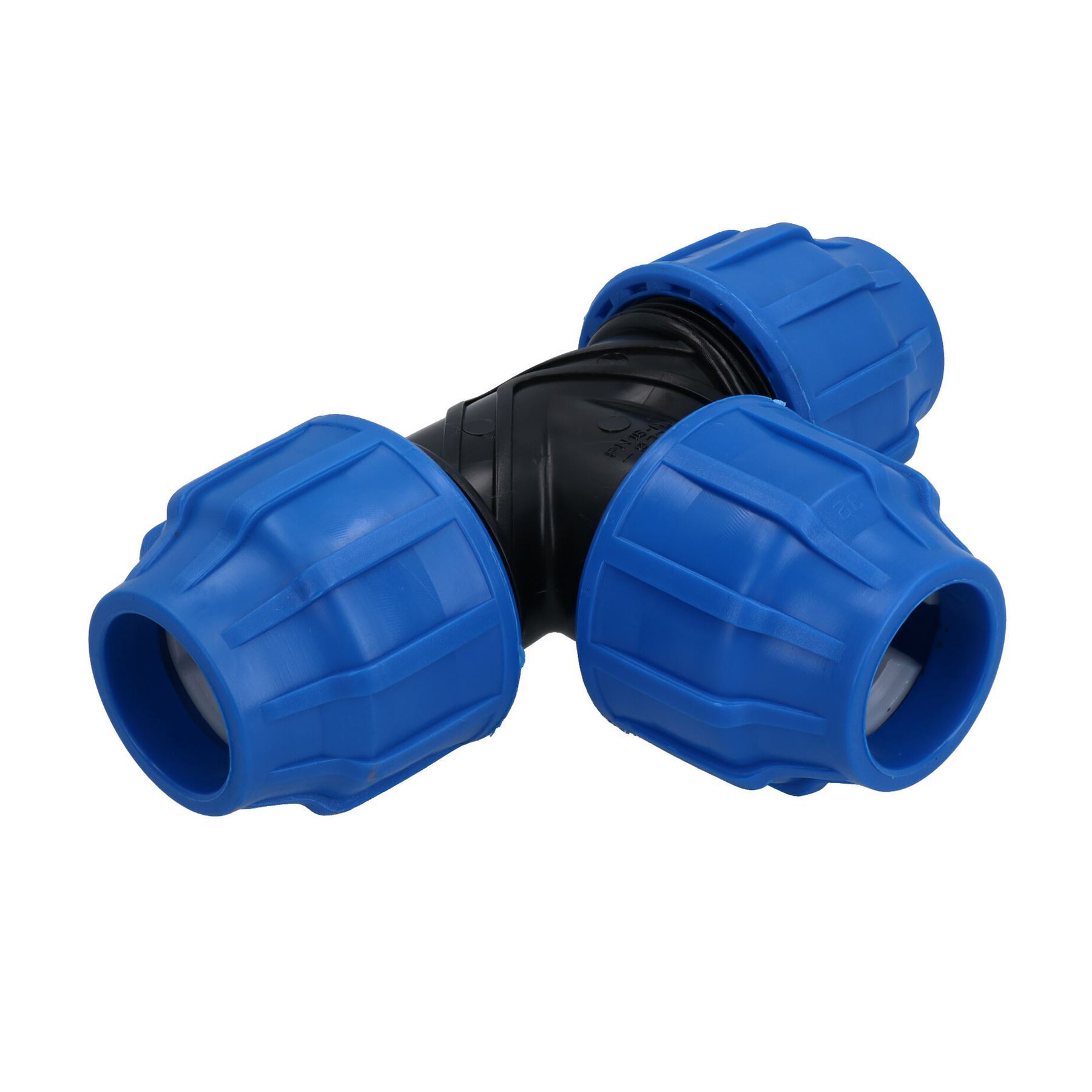 thumbnail image 2 of MDPE Water Pipe Tee Connector - 25mm X 25mm X 25mm Plastic T-Piece Fitting 2 of 12