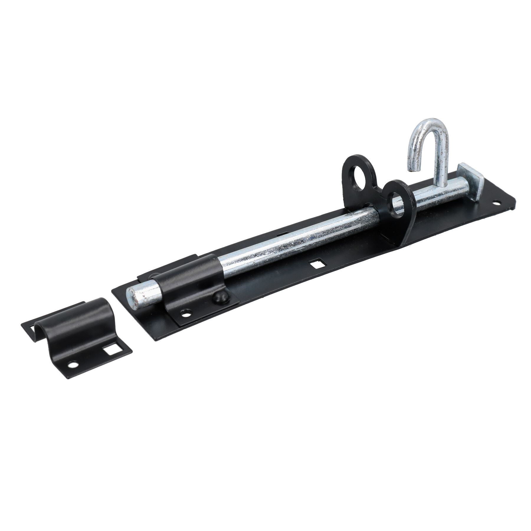 8” (200mm) Brenton Slip Bolt Padbolt Slide Latch Lock Catch Sheds Gates - Picture 3 of 6