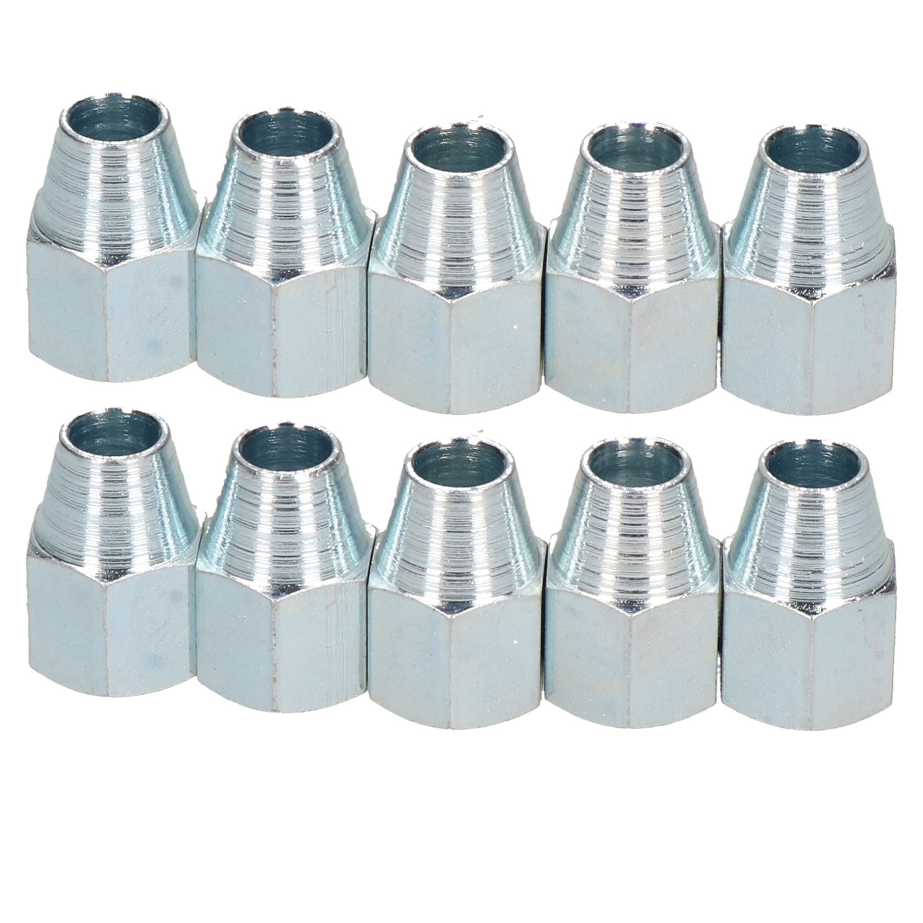 Female Brake Pipe Union Fittings Fixings for Copper Nickel Pipes 1/4 - 1/2 Pipe - Picture 4 of 9