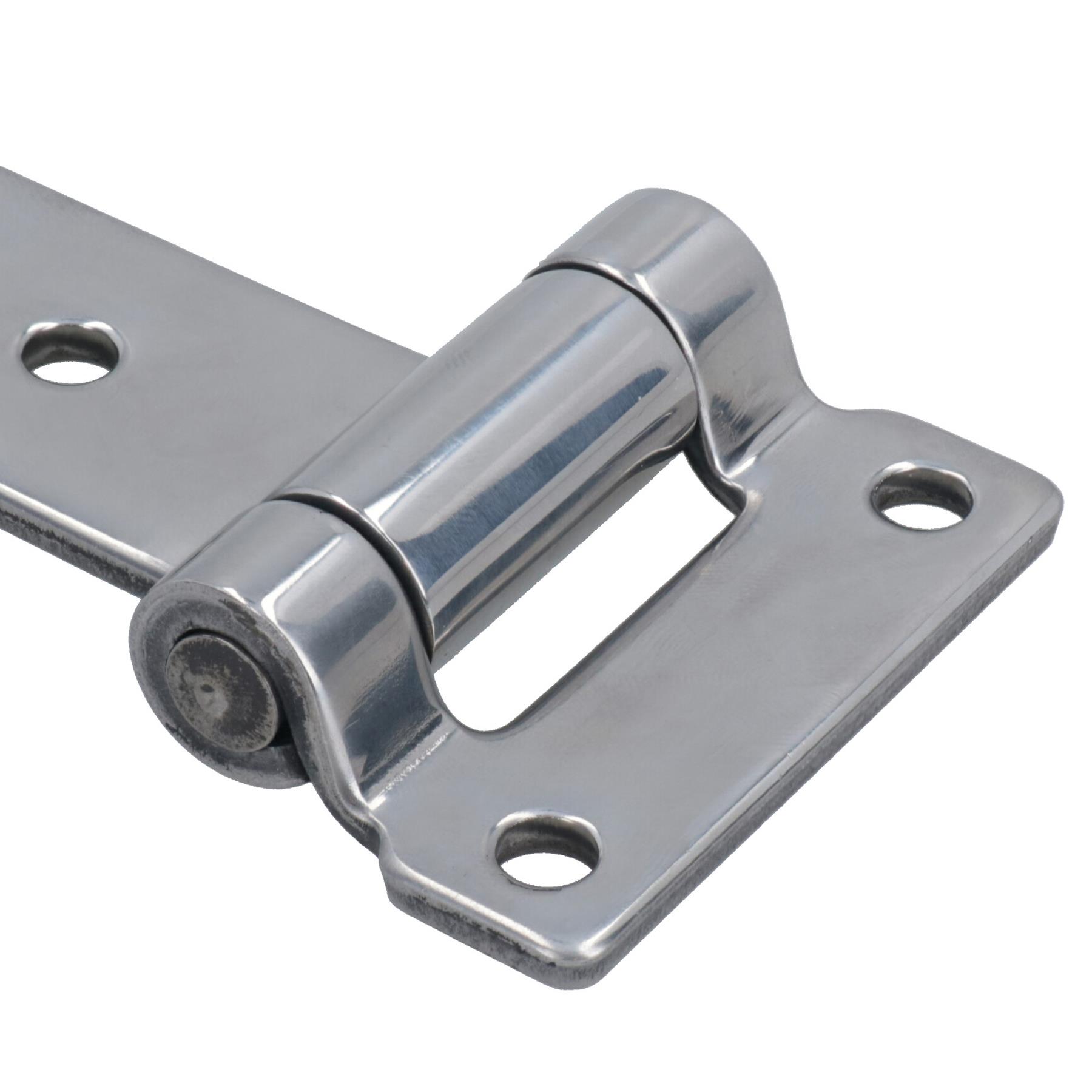 316 Stainless Steel Bolt on Door Hatch Hinge Bracket Fastener Marine 105mm - Picture 11 of 30