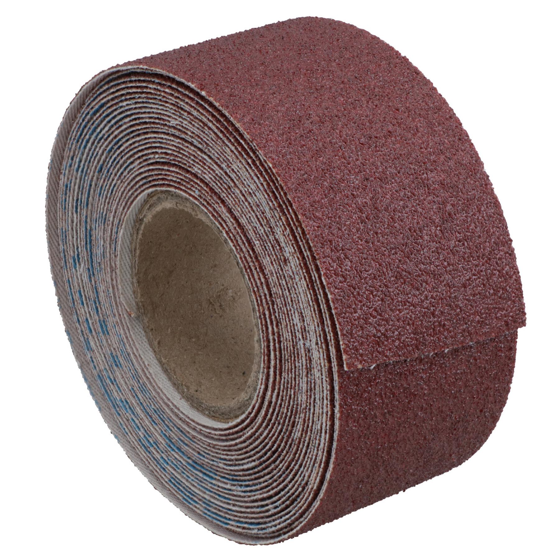 Rollo de tela de esmeril hoja de lijado abrasivo grano 80 3,8 cm x 460 cm óxido de aluminio - Imagen 11 de 21