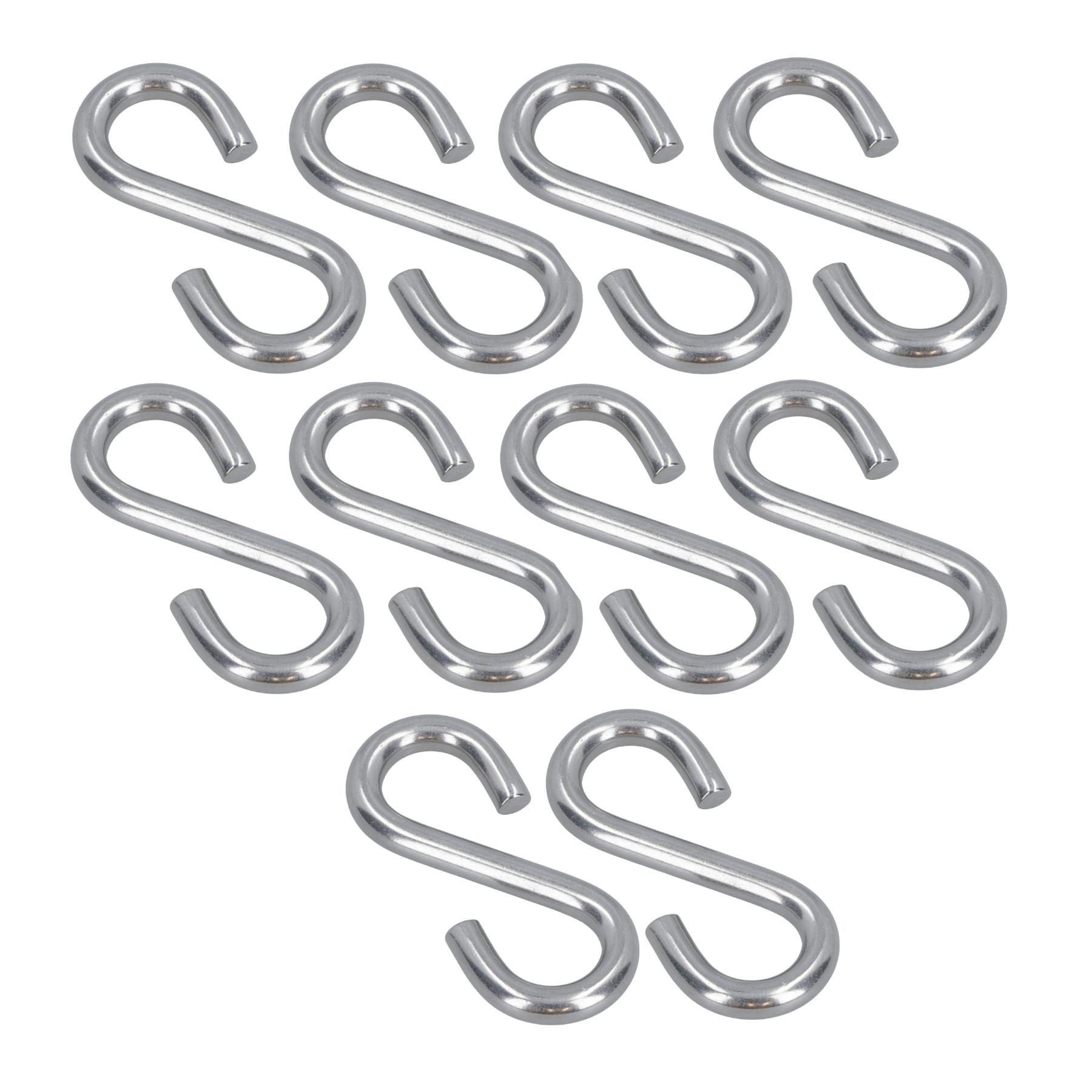 Gancho S Colgante 5mm Acero Inoxidable Grado Marino Cocina Sartén Colgador Ropa - Imagen 9 de 35