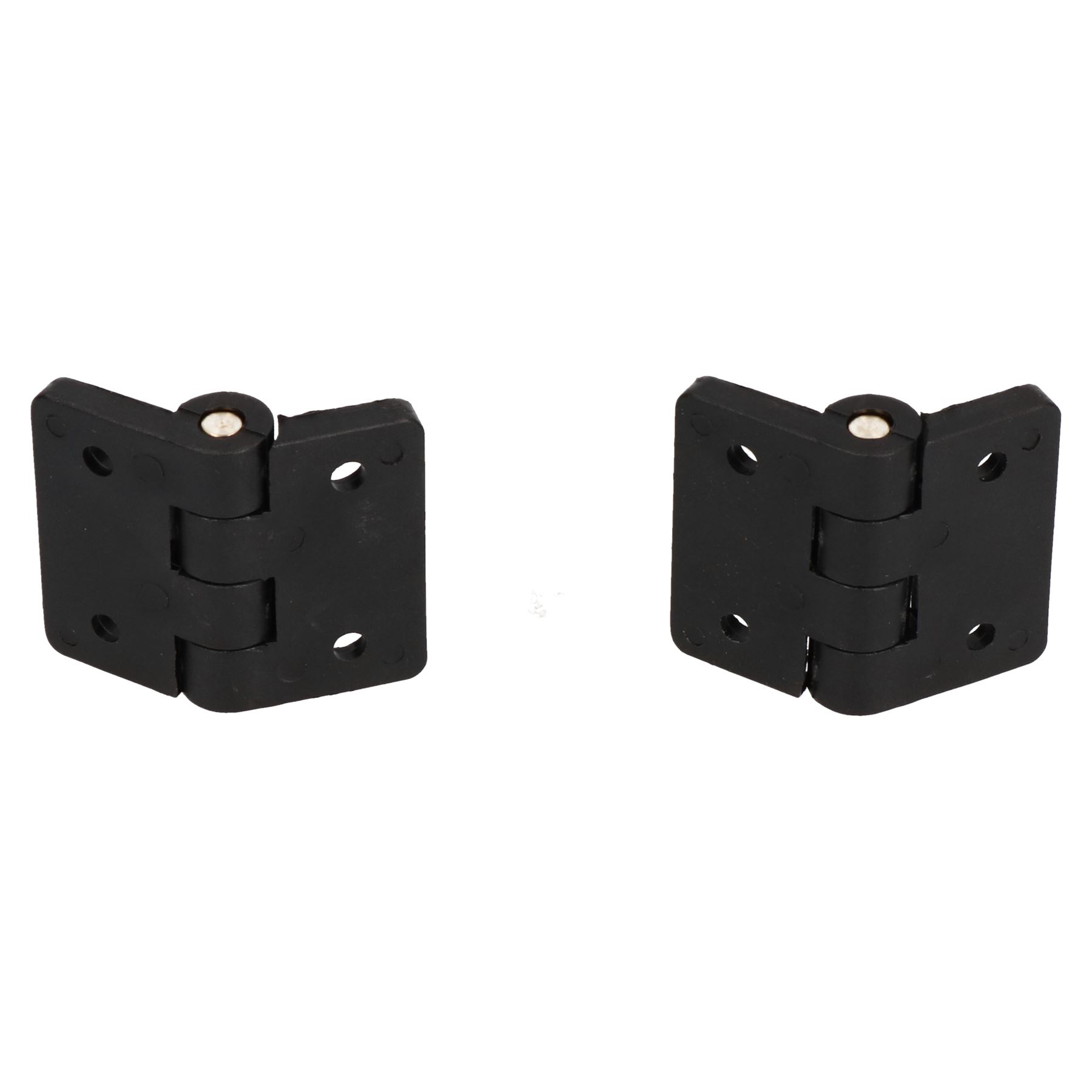 Black Reinforced Nylon Plastic Hinge 40x48mm Italian Made Industrial Quality - Picture 6 of 7