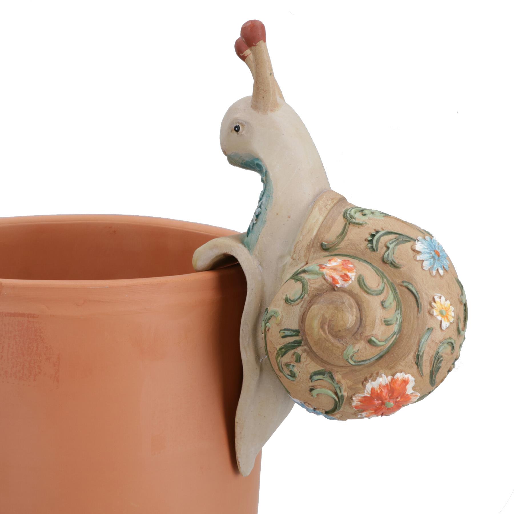 Hedgehog Rabbit Turtle & Snail Plant Pot Hanger Garden Ornament Statue Vase - Picture 16 of 27