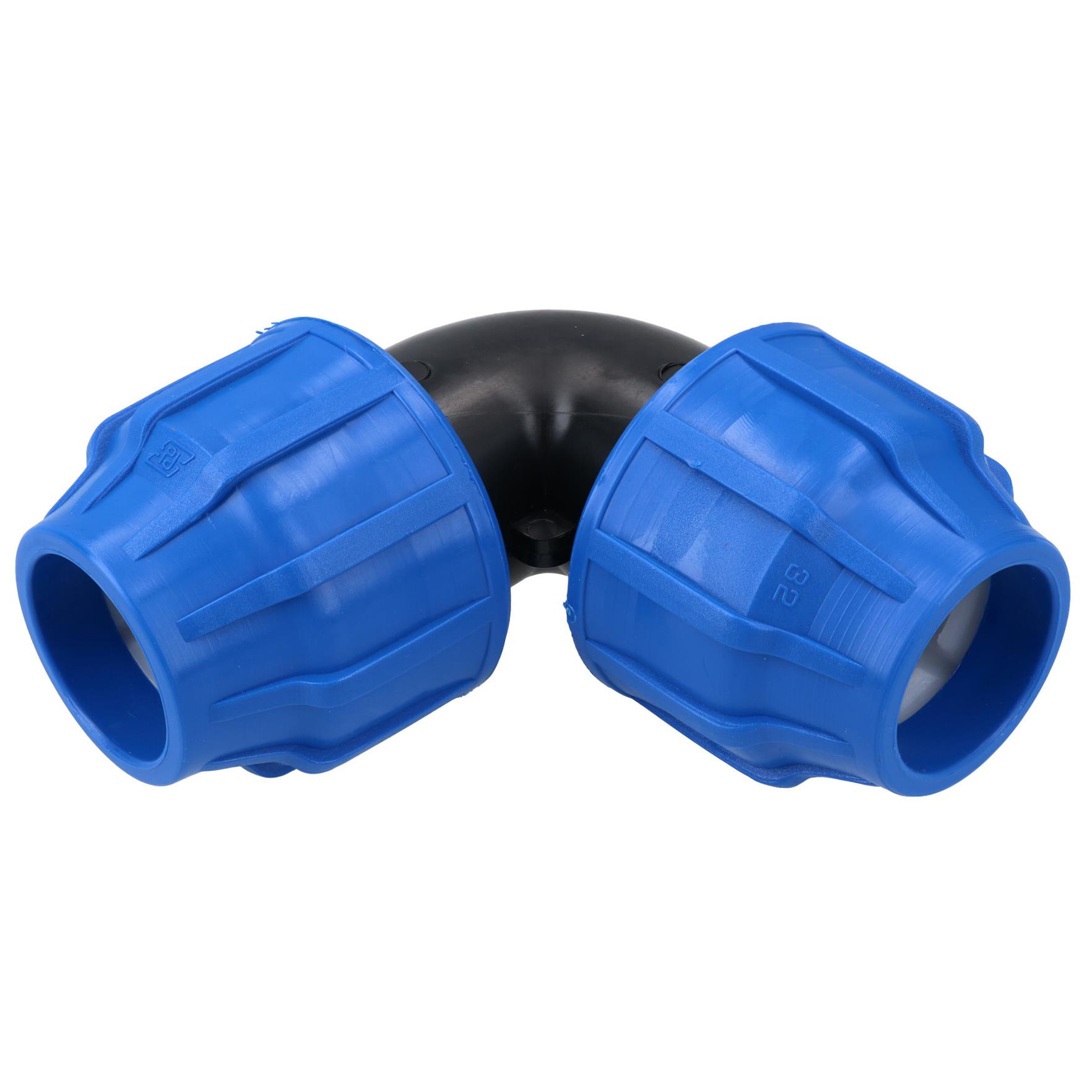 32 x 32mm MDPE Elbow 90 Degree Compression Coupling Fitting Connector - Picture 2 of 25