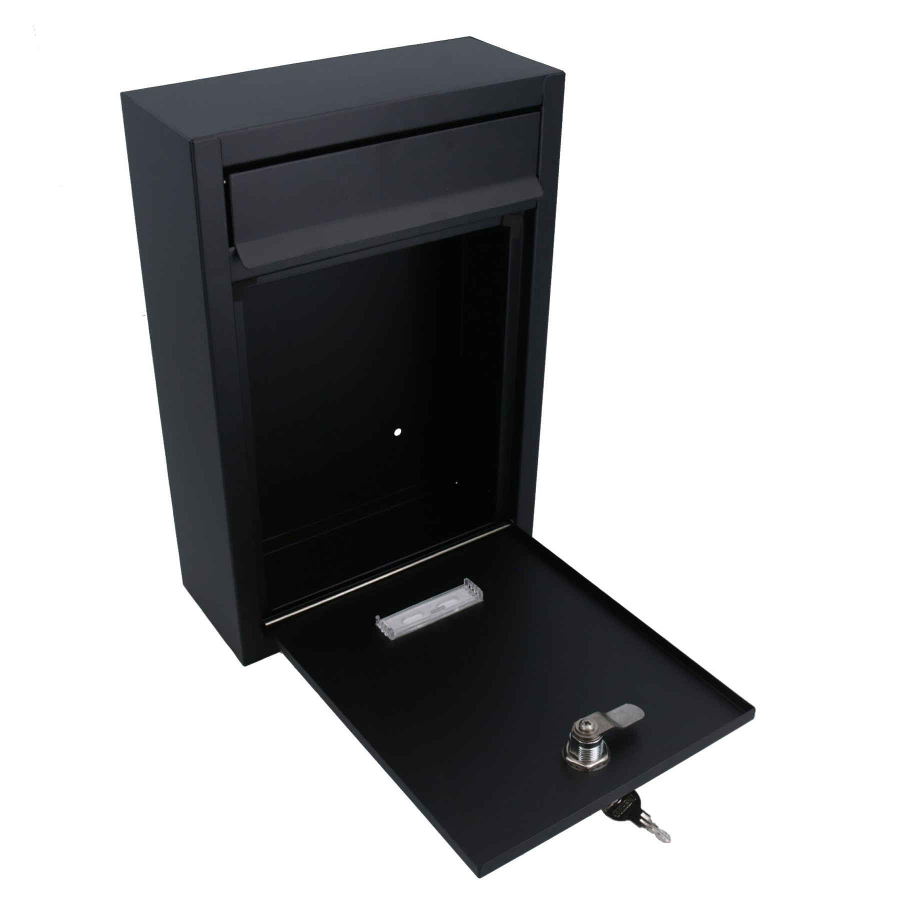 Modern Style Letter Post Mail Box Metal Wall Door Gate House Lockable Garden - Picture 9 of 18