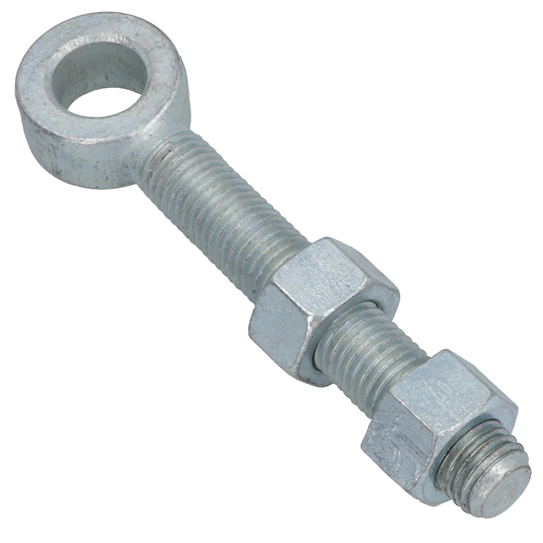 Swing Gate Long Eye Bolts Hinge + Nuts Adjustable Zinc Plated 12mm – 24mm - Picture 56 of 66