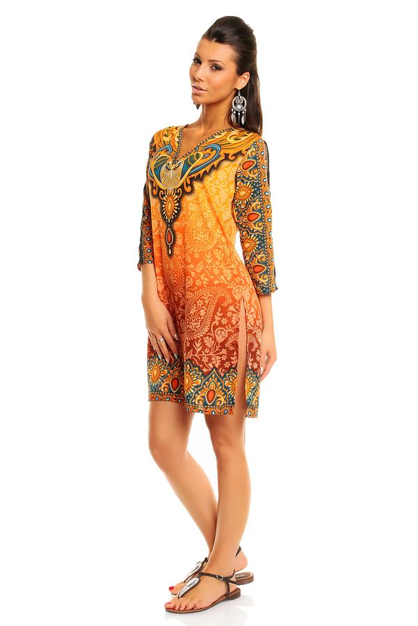 Ladies Looking Glam Tribal Print Kaftan Tunic Summer Top ... Ladies Looking Glam Tribal Print Kaftan Tunic Summer Top ...