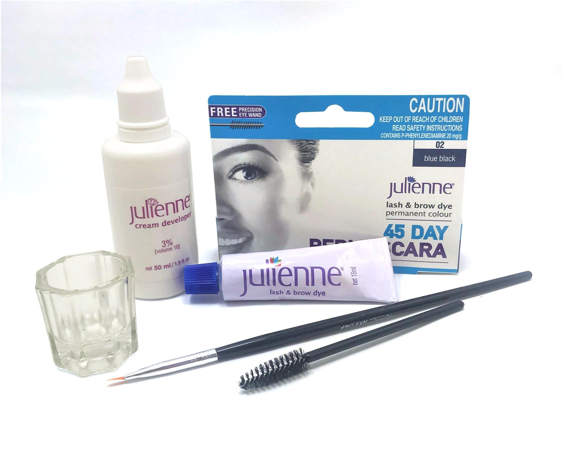 Julienne Eyebrow Eyelash Tint Tinting Dye Kit Brush Dish Eye Lashes Developer eBay