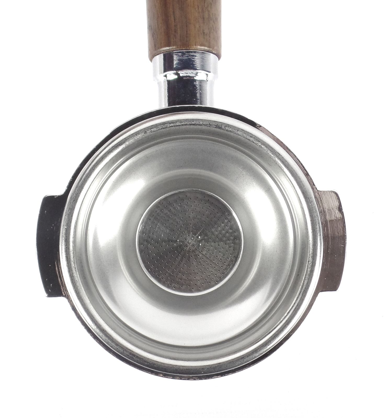 ECM Portafilter Coffee Espresso Machine Walnut Handle 1 Spout, 7g