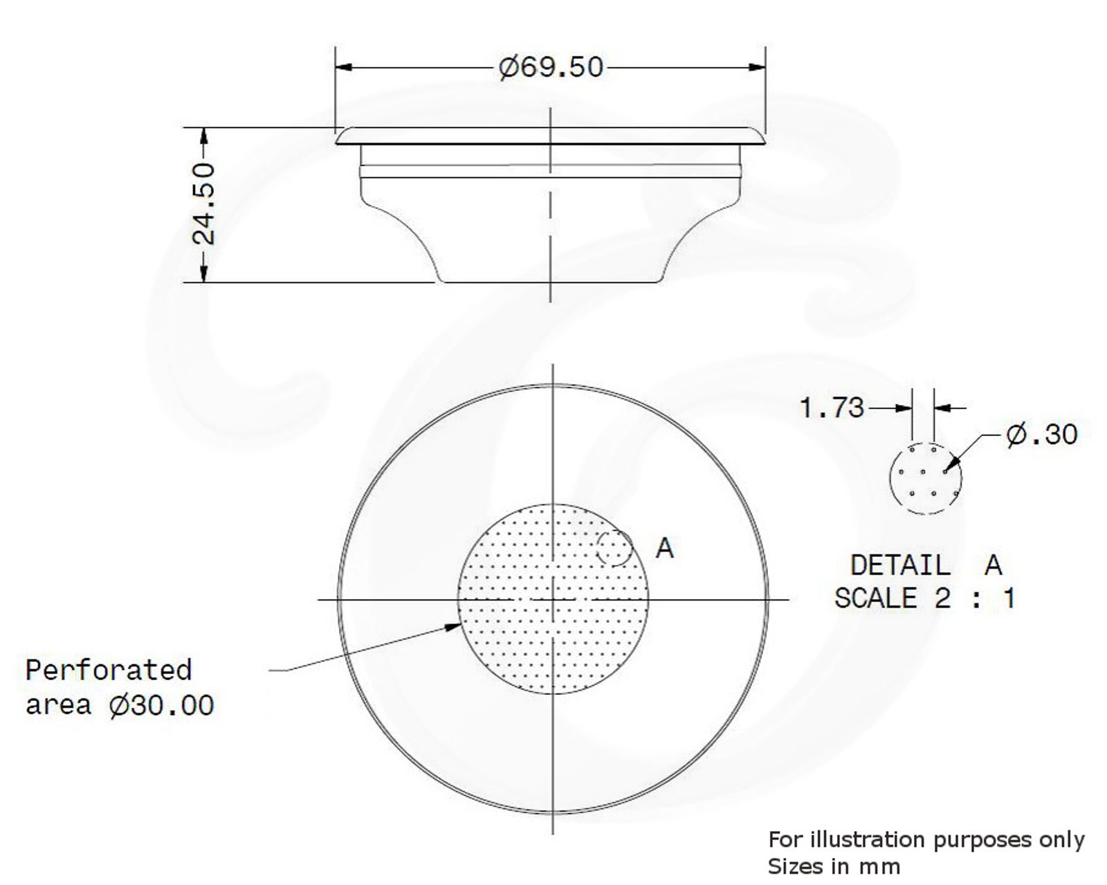 KITCHENAID 7g Single Shot Replacement Portafilter Basket Coffee