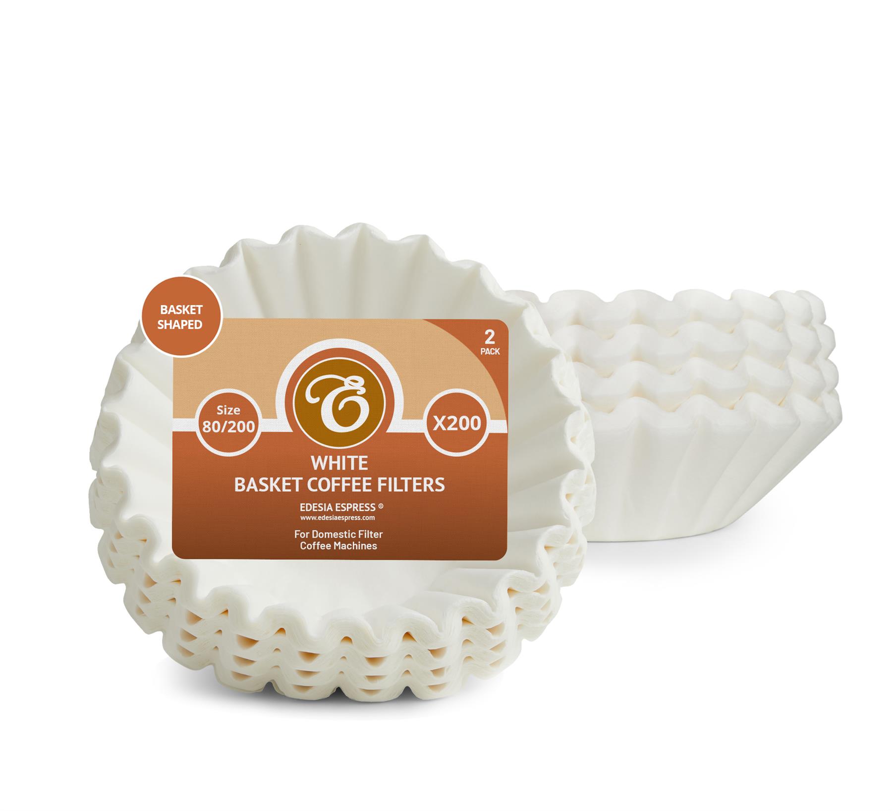 2 Pint / 8 to 12 Cup Basket Coffee Filter Papers 200/80mm - Picture 8 of 15