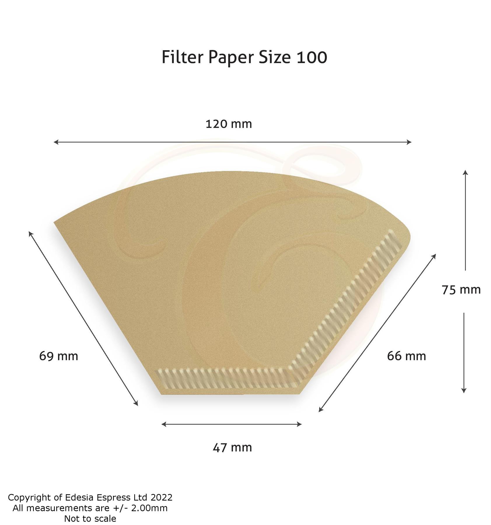 Size 100 Unbleached Coffee Filter Paper Cones for Melitta Aromaboy - Picture 9 of 22