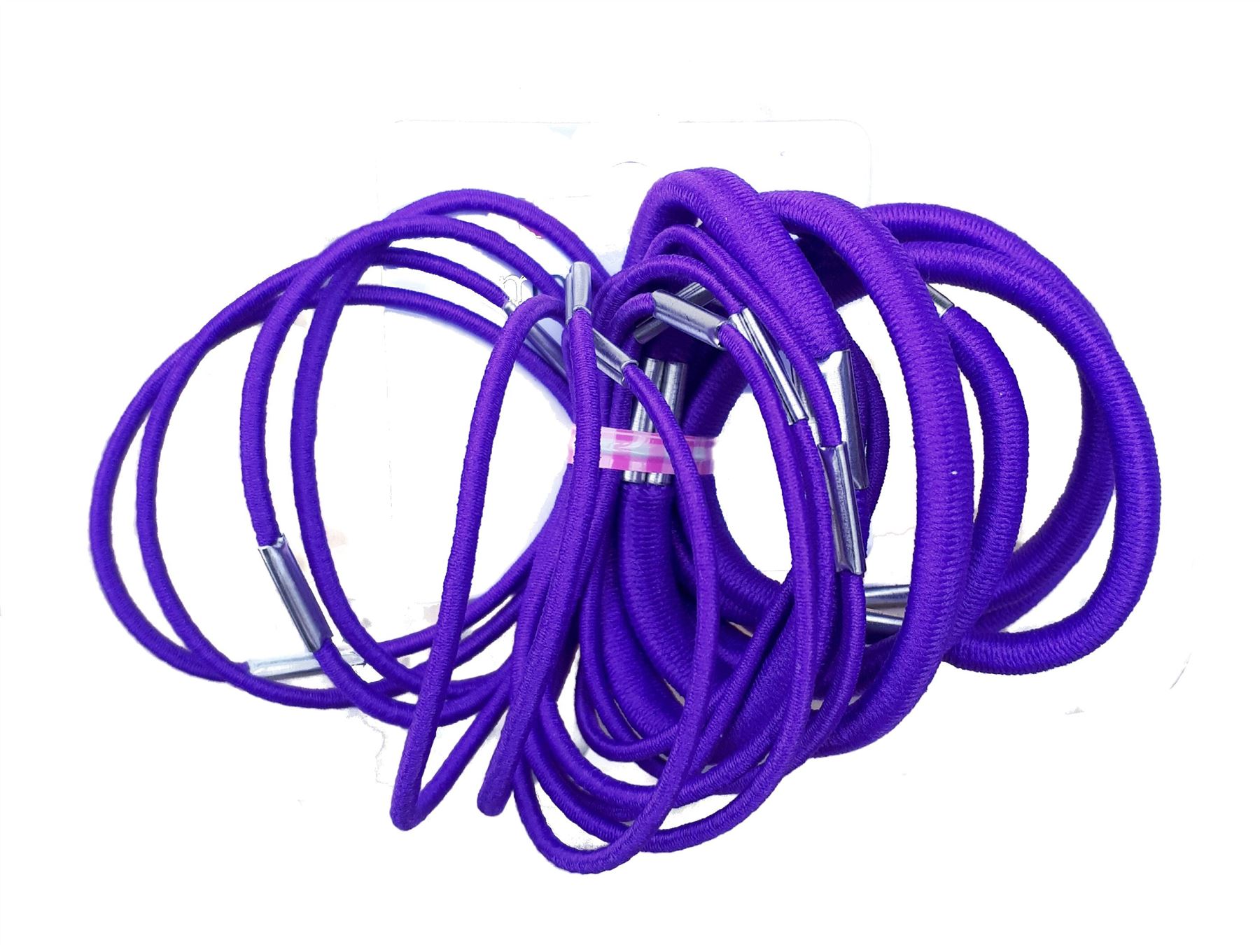 18 Purple Thick And Thin Hair Elastics Hair Bands Bobbles School Colours eBay