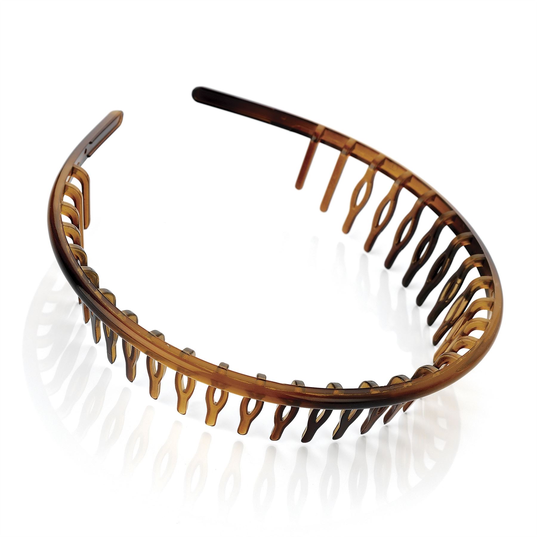 Tort Brown Narrow Headband Hair Band Headband With Comb Hair